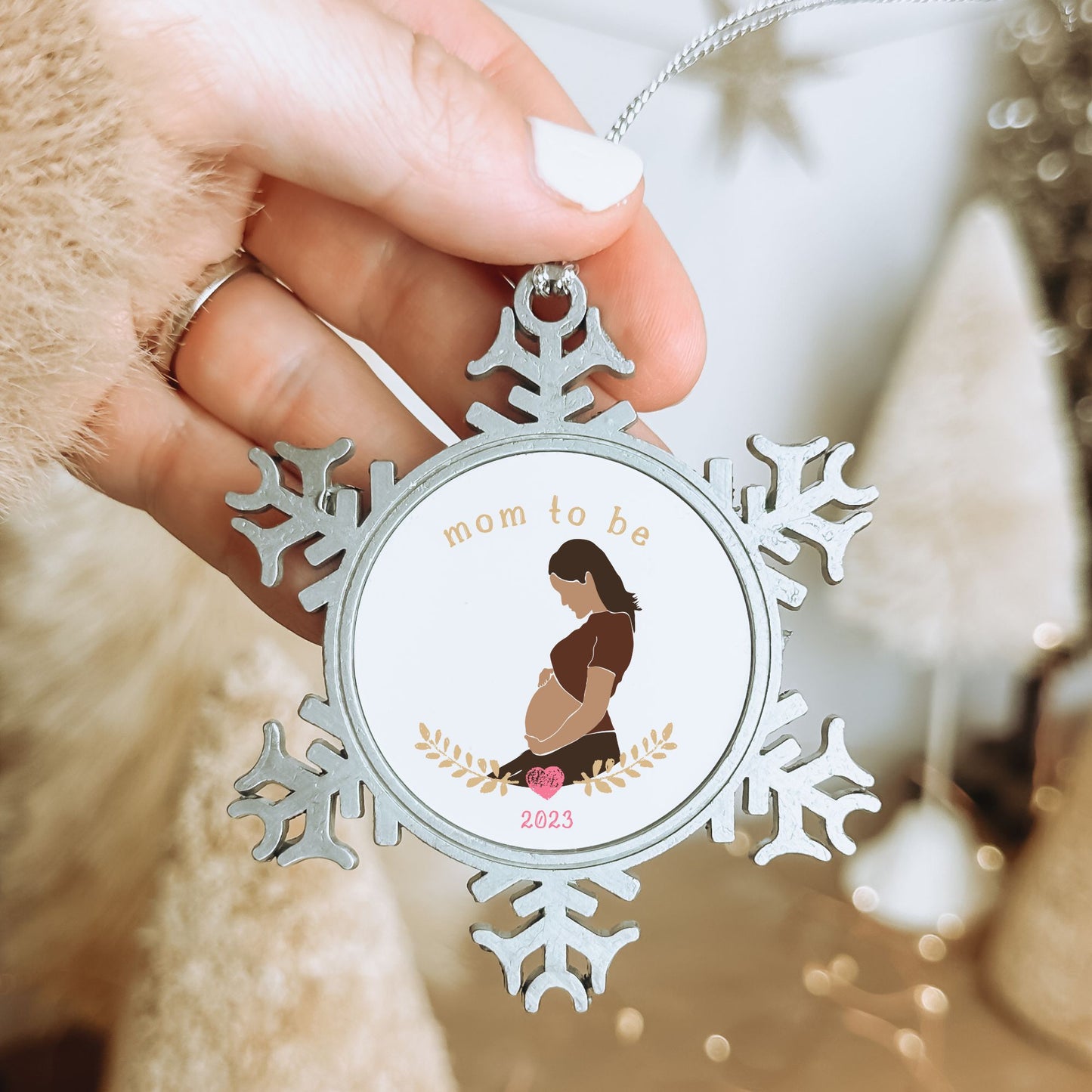 Personalised Pewter Snowflake Ornament | Mun To Be