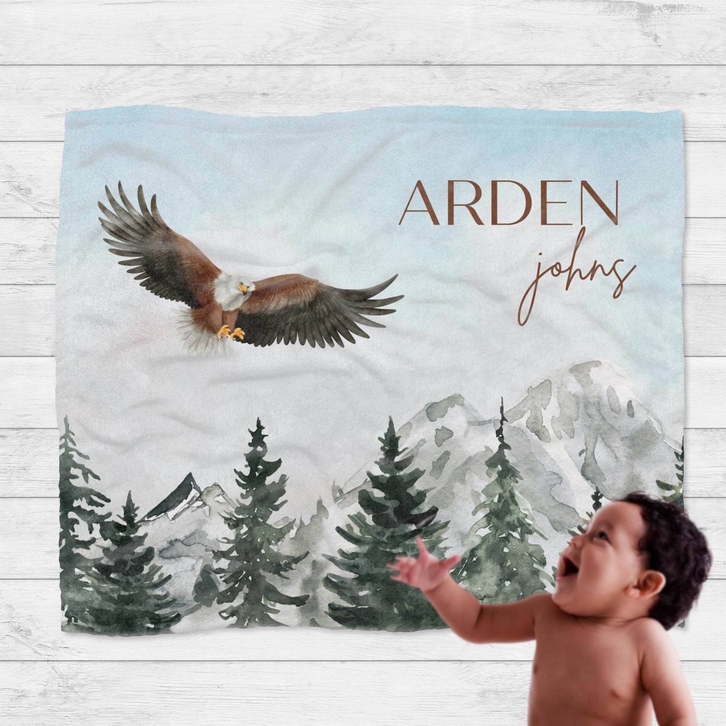 Personalised Eagle Mountain Blanket