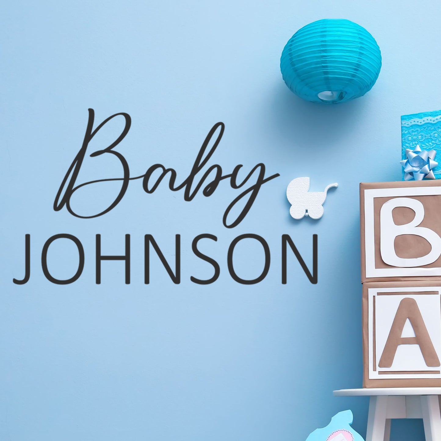 personalized baby shower decals