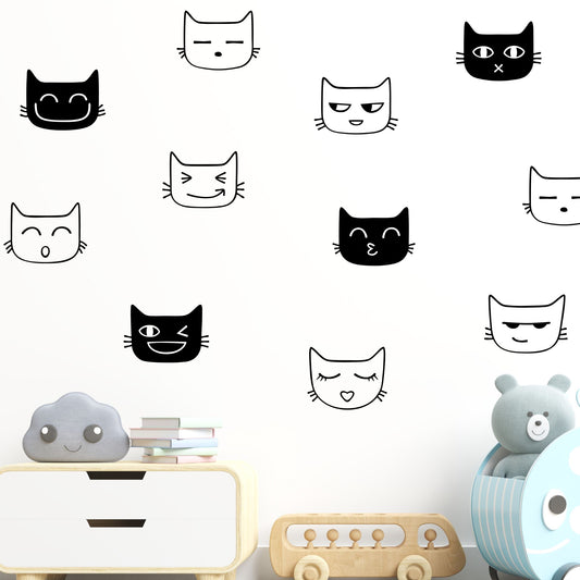 cute cat wall decals