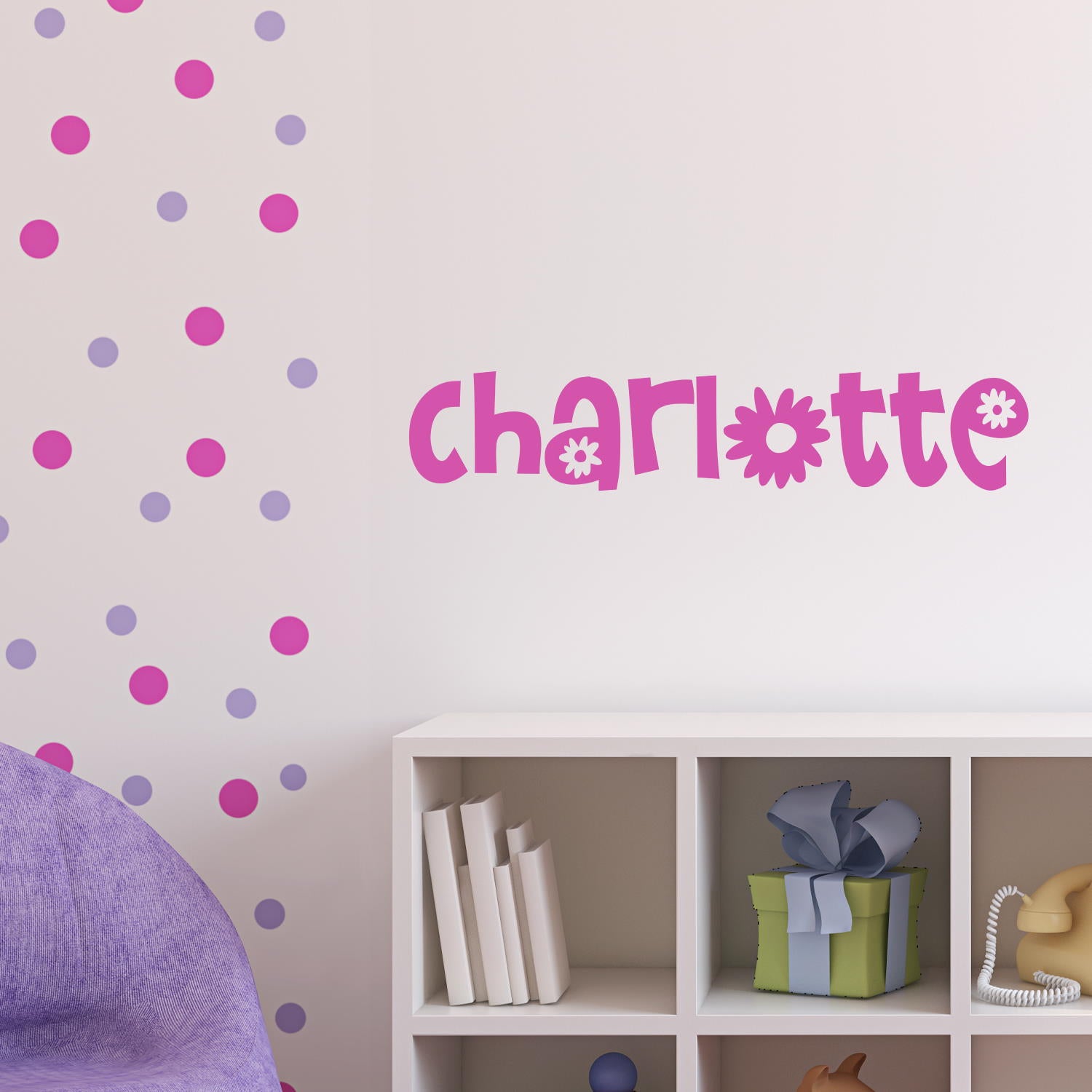 daisy name wall decal