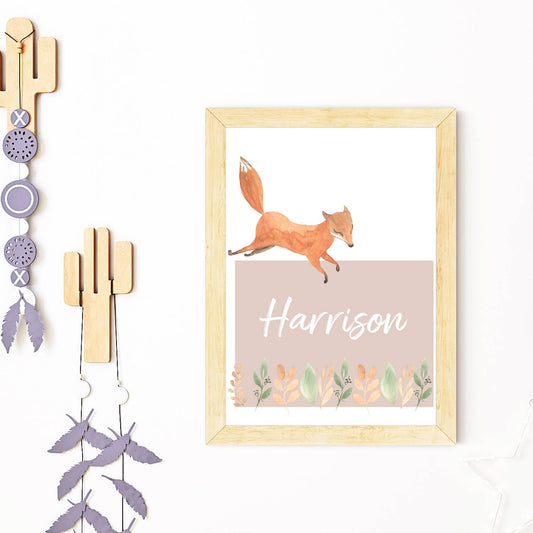 fox name print