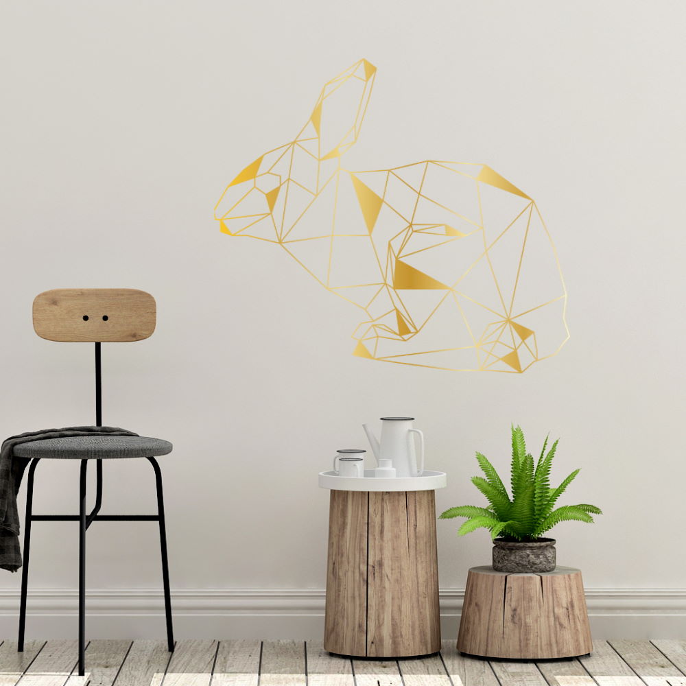 geometric bunny wall decals - Snug as a Bug