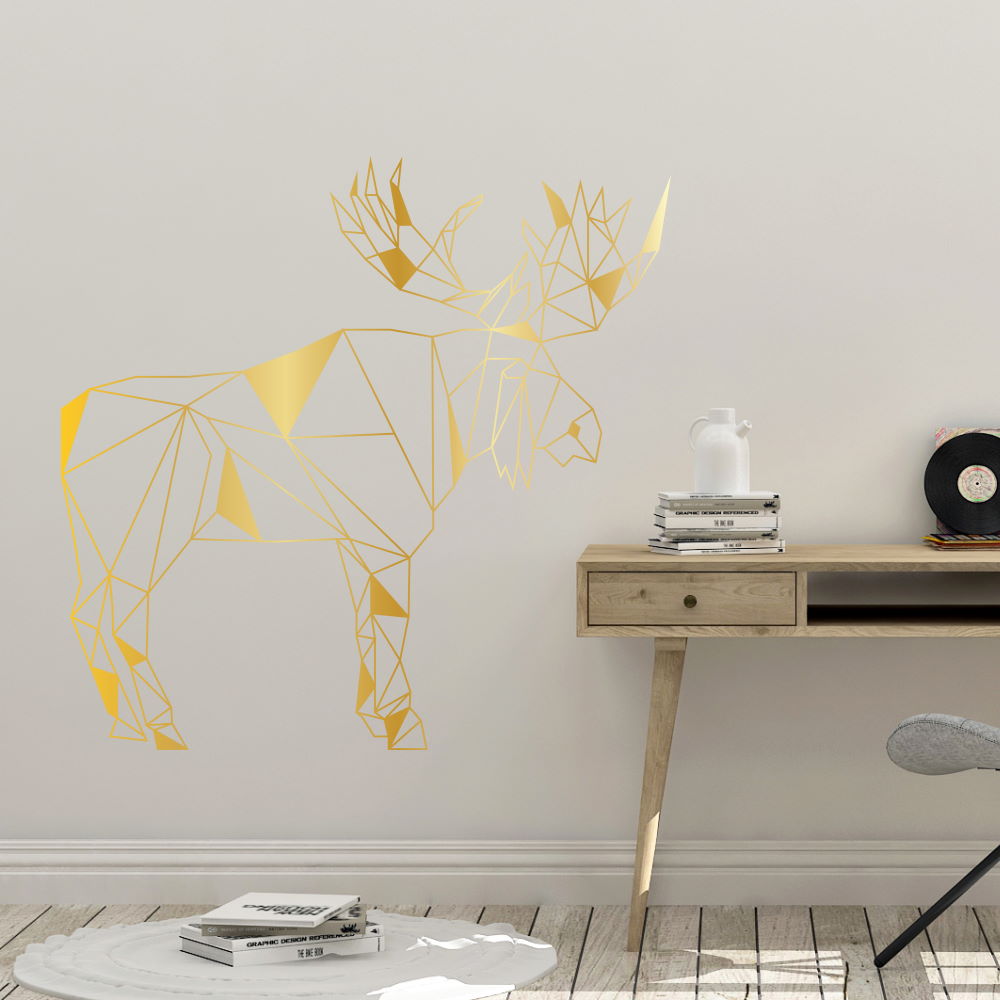 geometric moose wall decals - Snug as a Bug