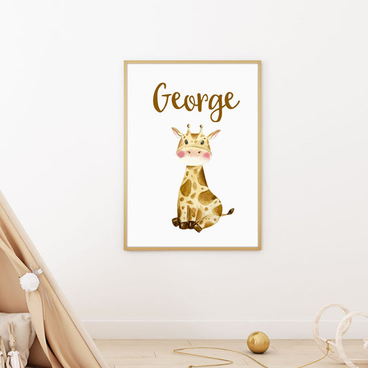 giraffe name print