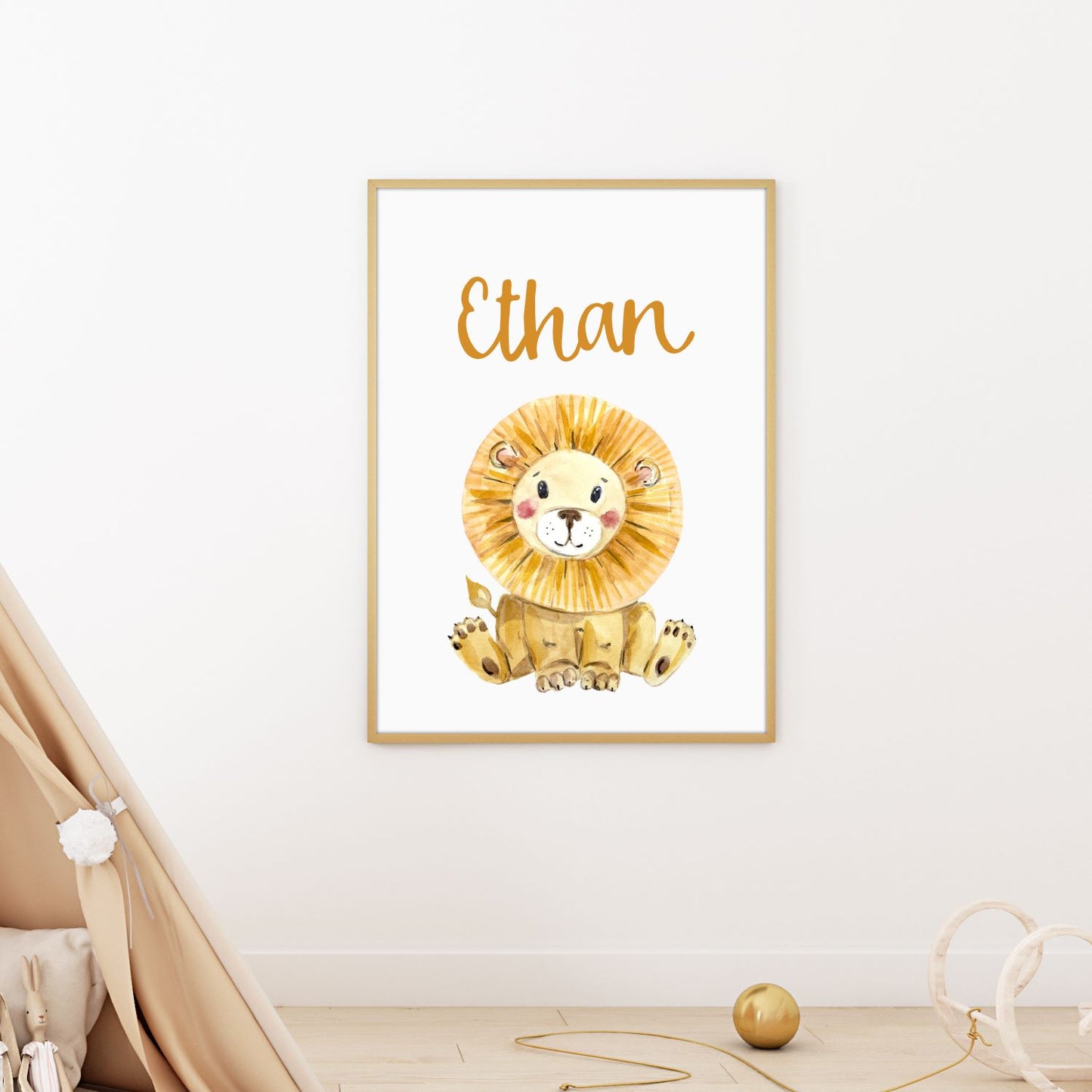lion name print