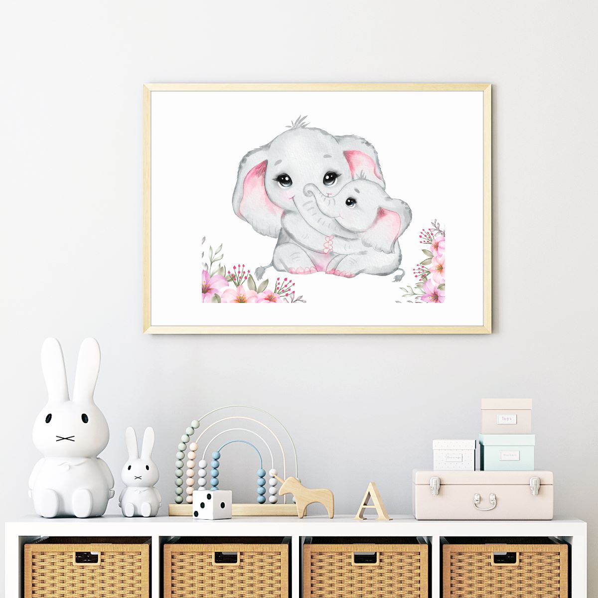 Elephant baby nursery decor outlet