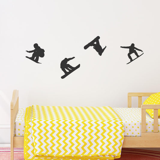 snowboarding wall decal