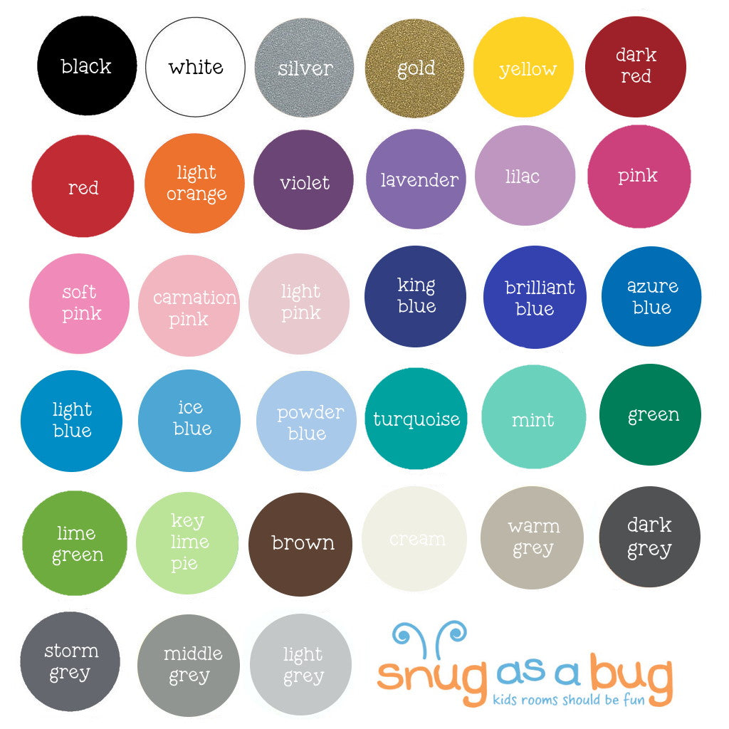 rainbow polka dot wall decals - Snug as a Bug