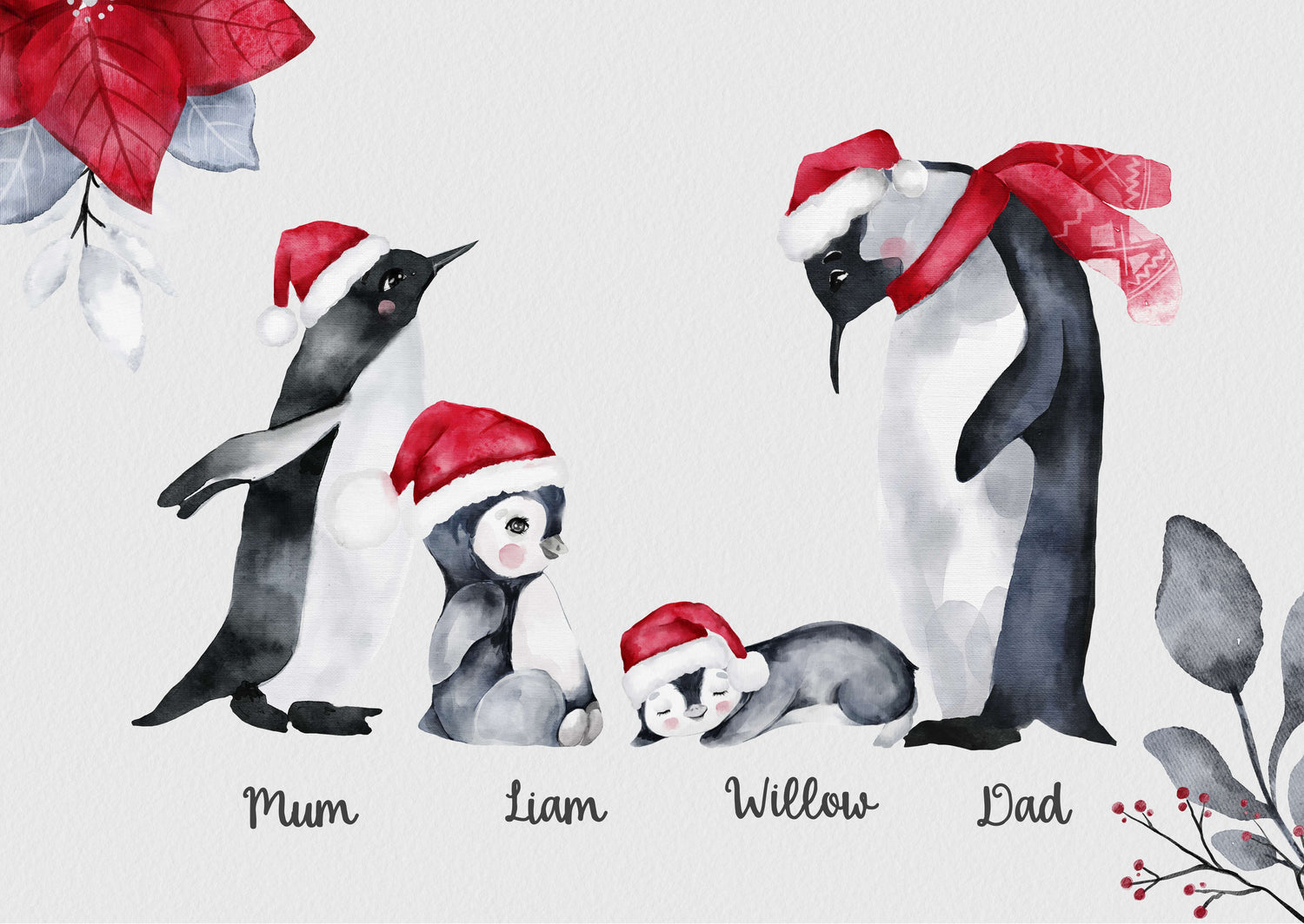 Christmas family wall art