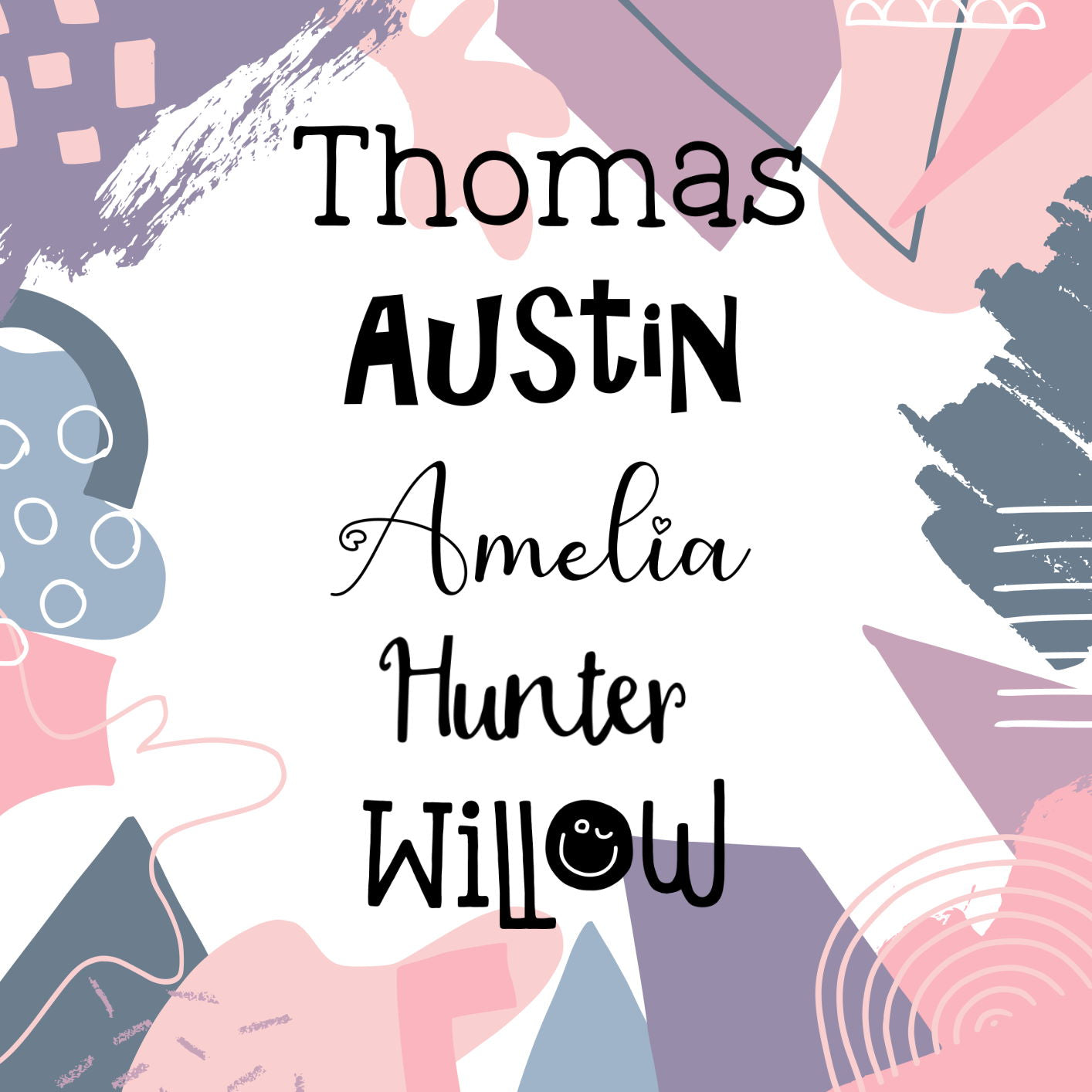 Custom Name Stickers