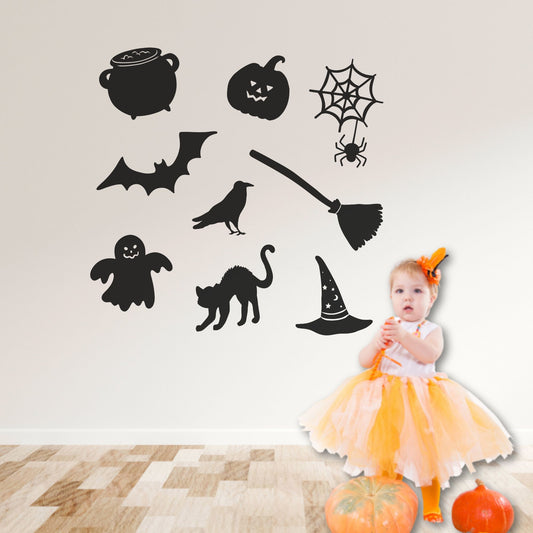 Spooky Halloween Wall Decal Set