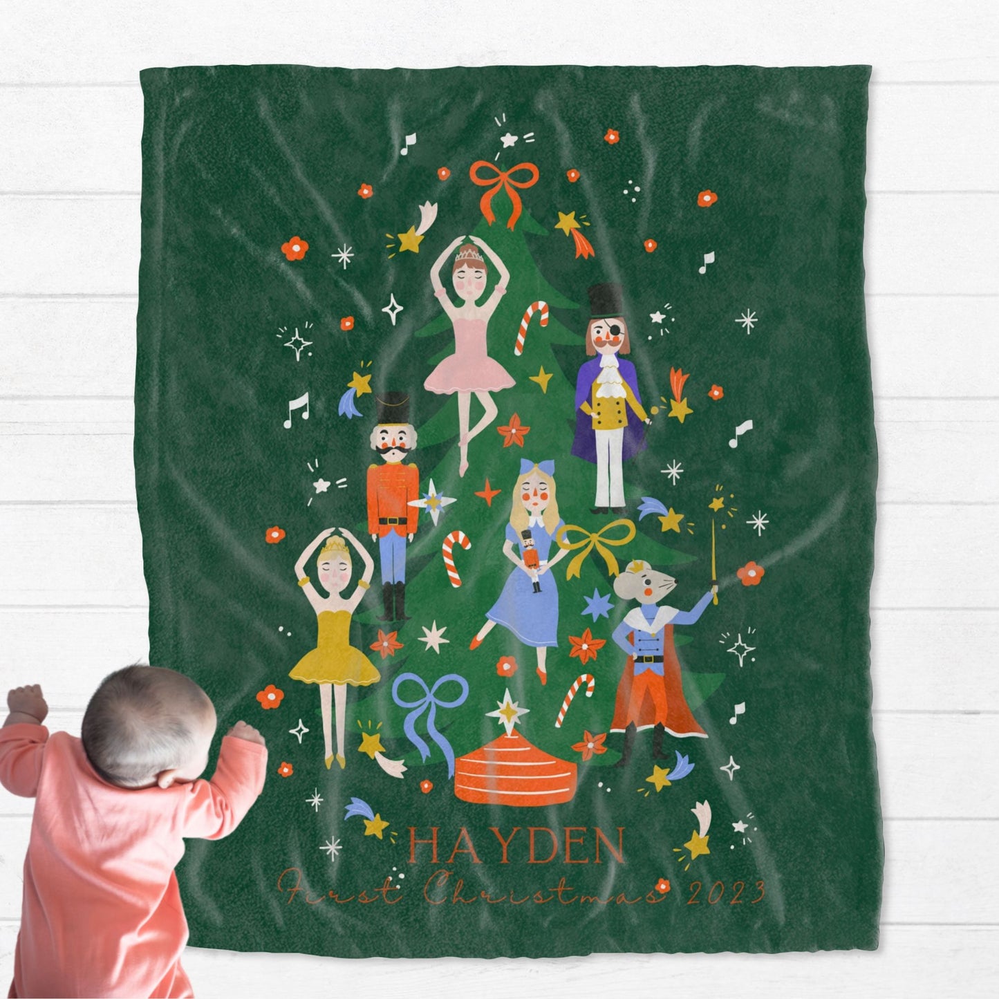 Personalised Christmas Story Kids Blanket