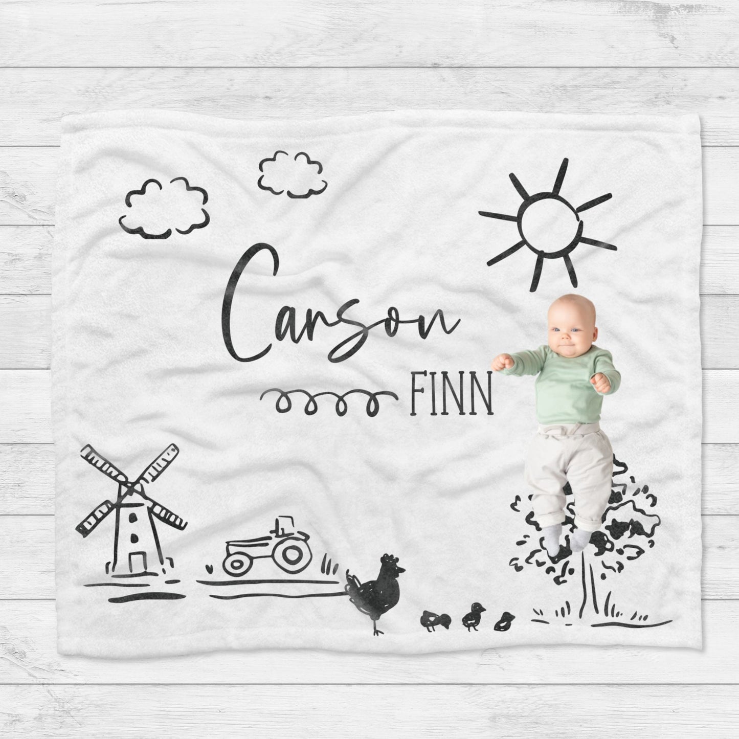 Personalised Farm Blanket