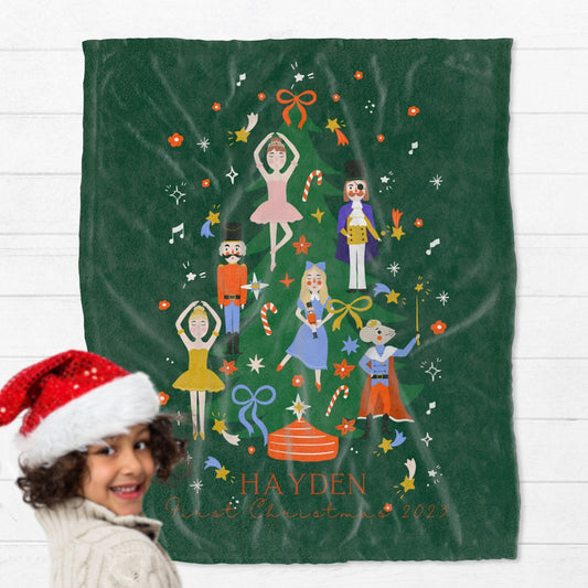 Personalised Christmas Story Kids Blanket