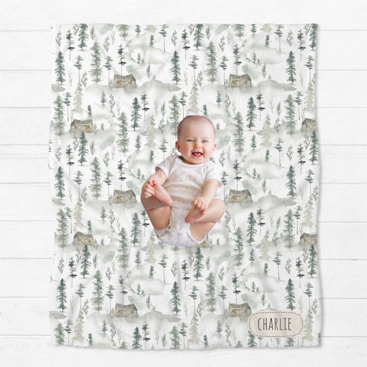 Personalised Forest Baby Blanket