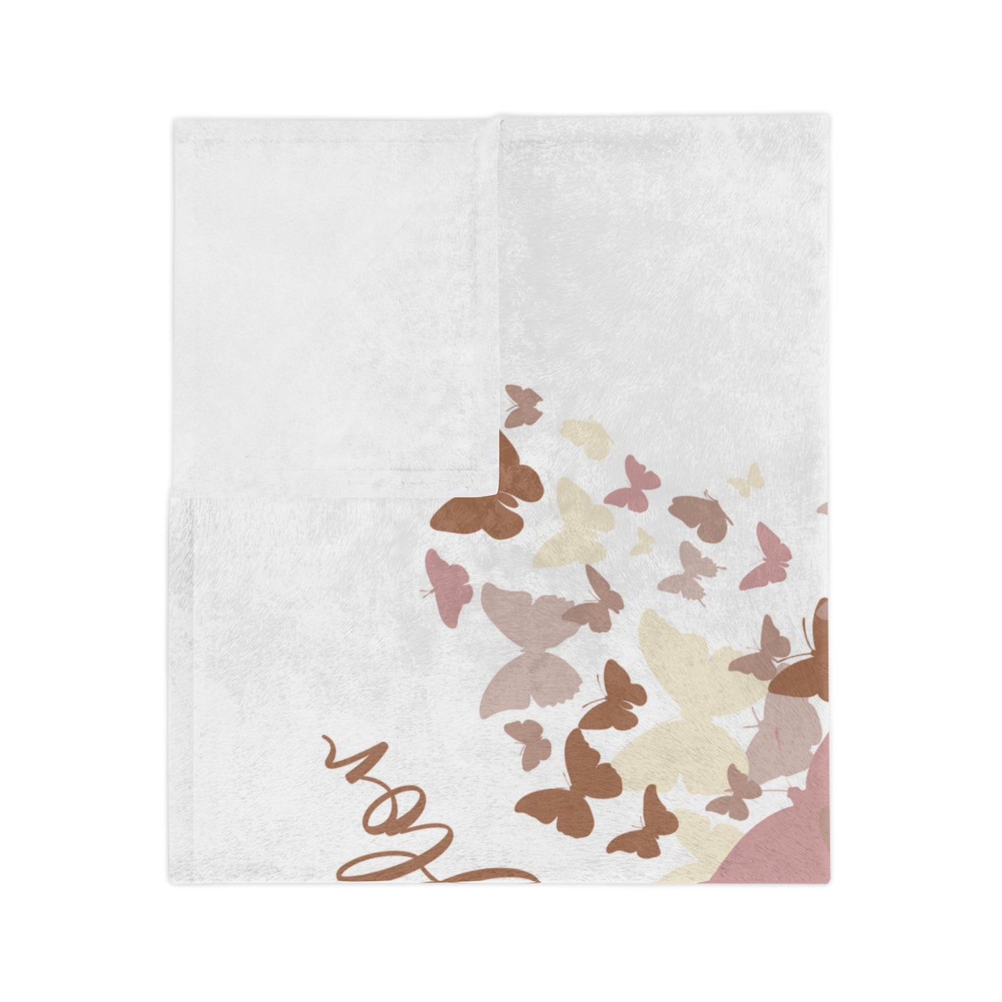 Personalised Butterfly Baby Millstone Blanket