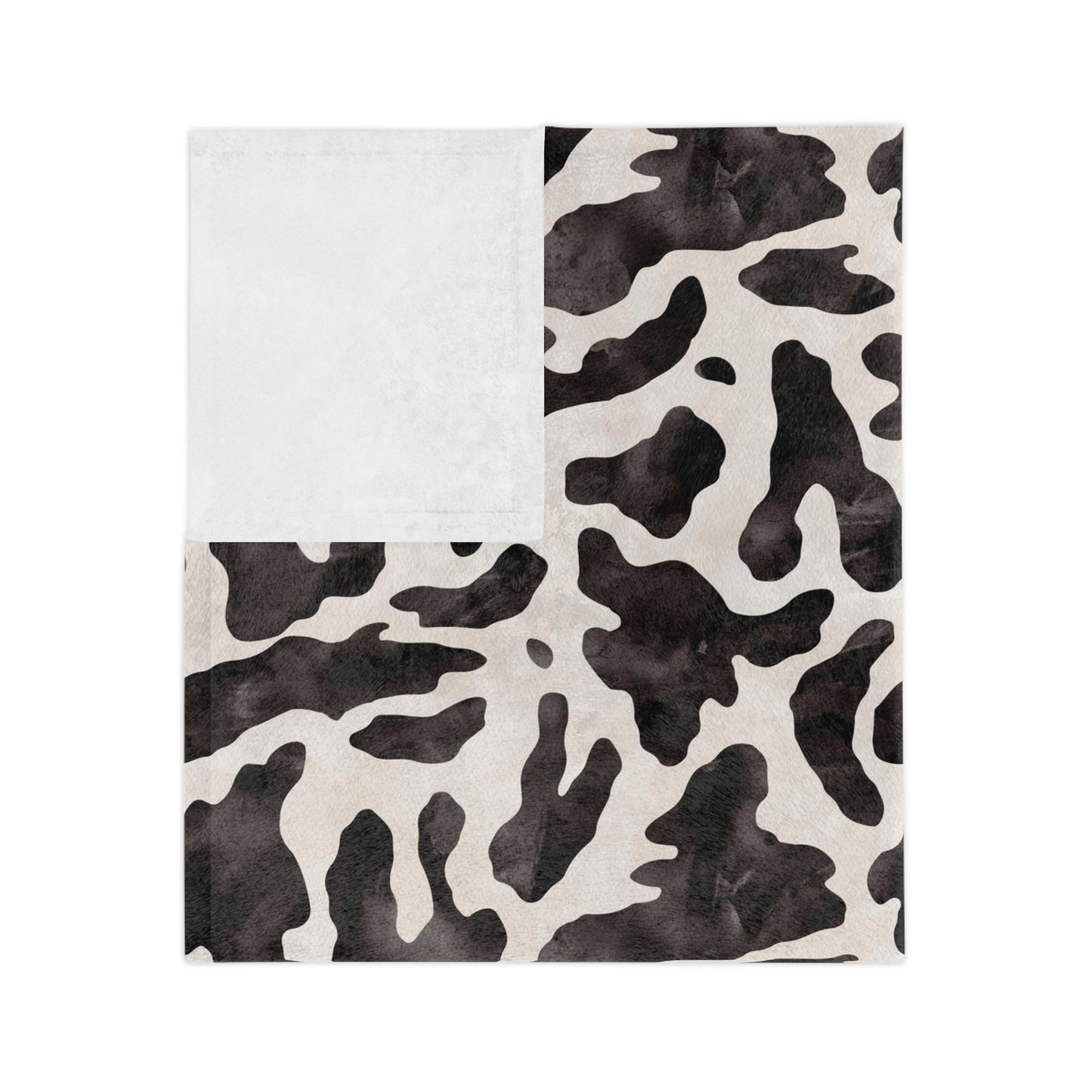Personalised Cow Print Blanket