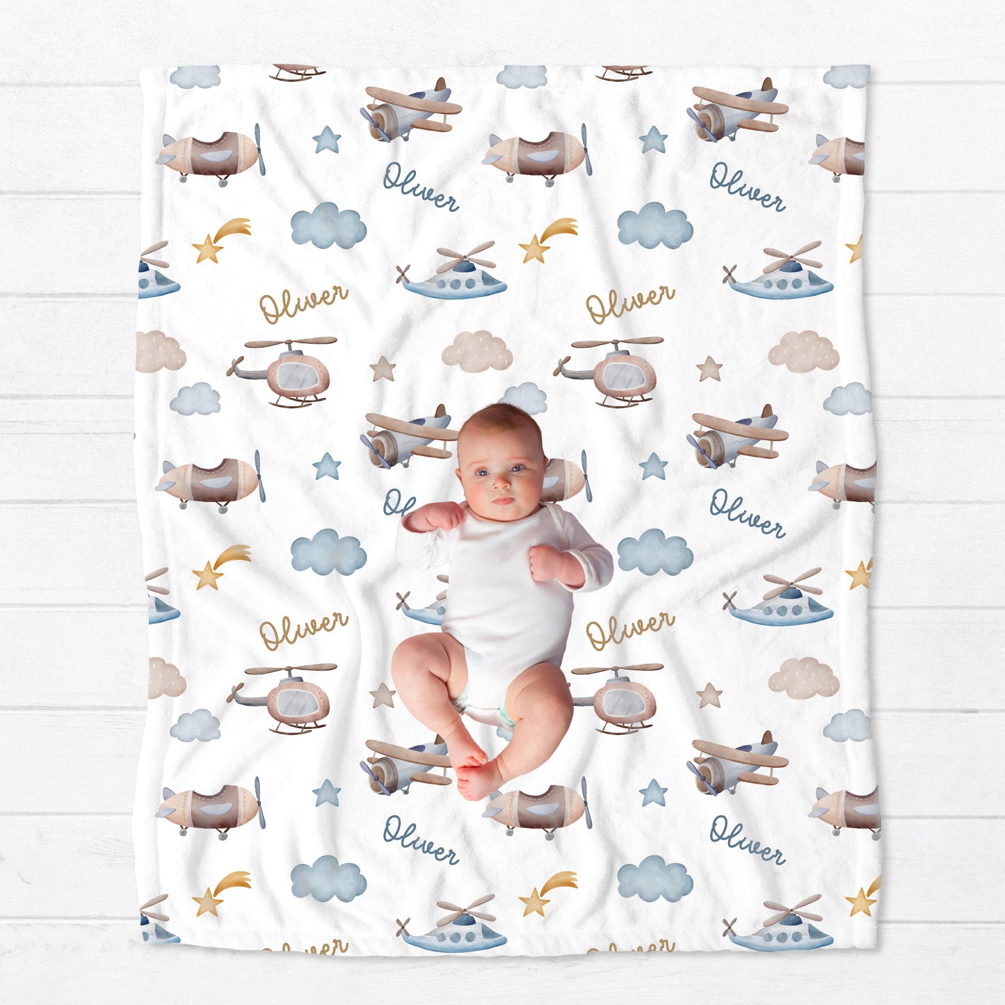 Personalised Airplane Blanket