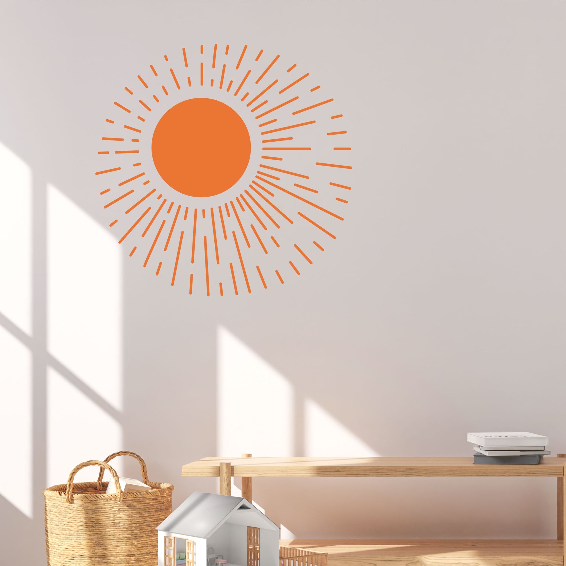 boho sun wall sticker