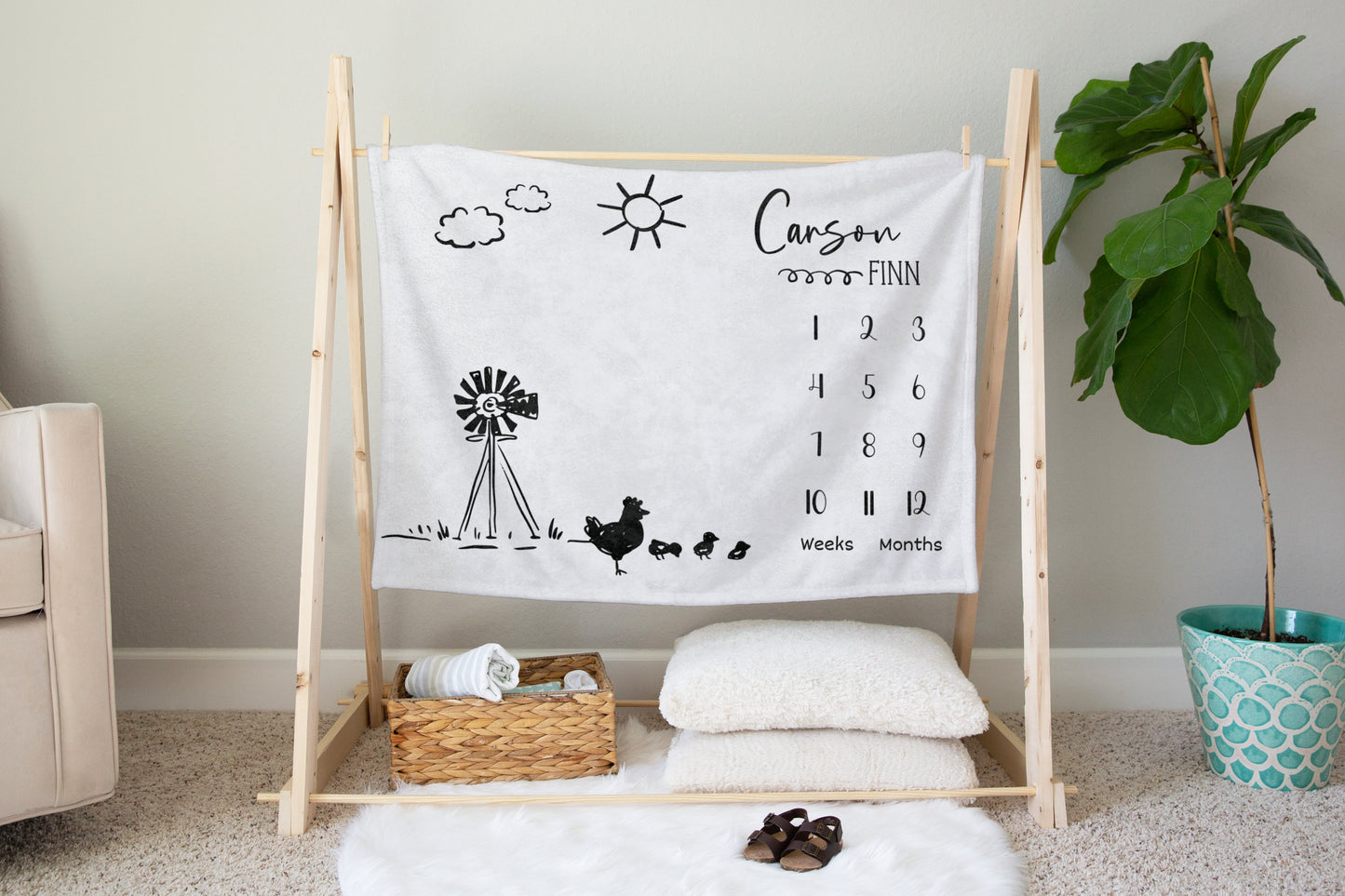 Personalised Farm Blanket