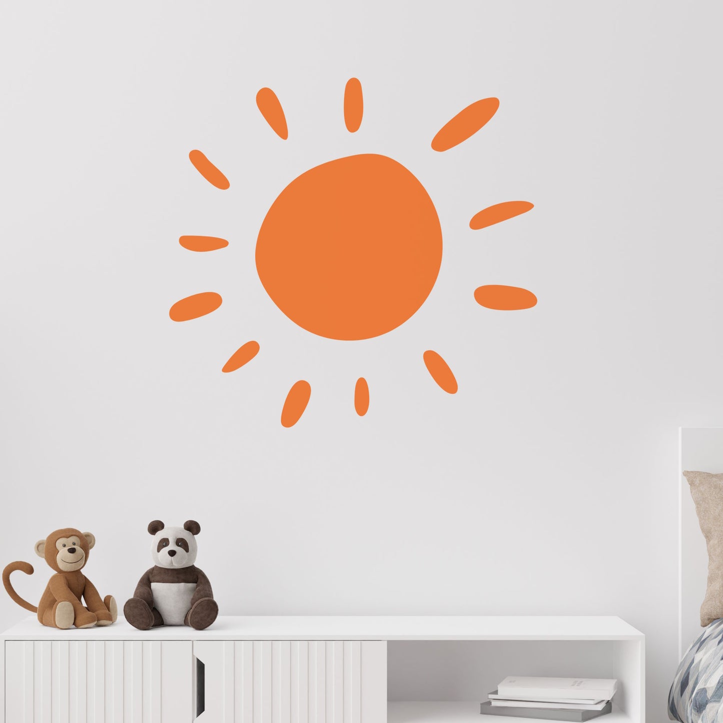 cute sun wall decal