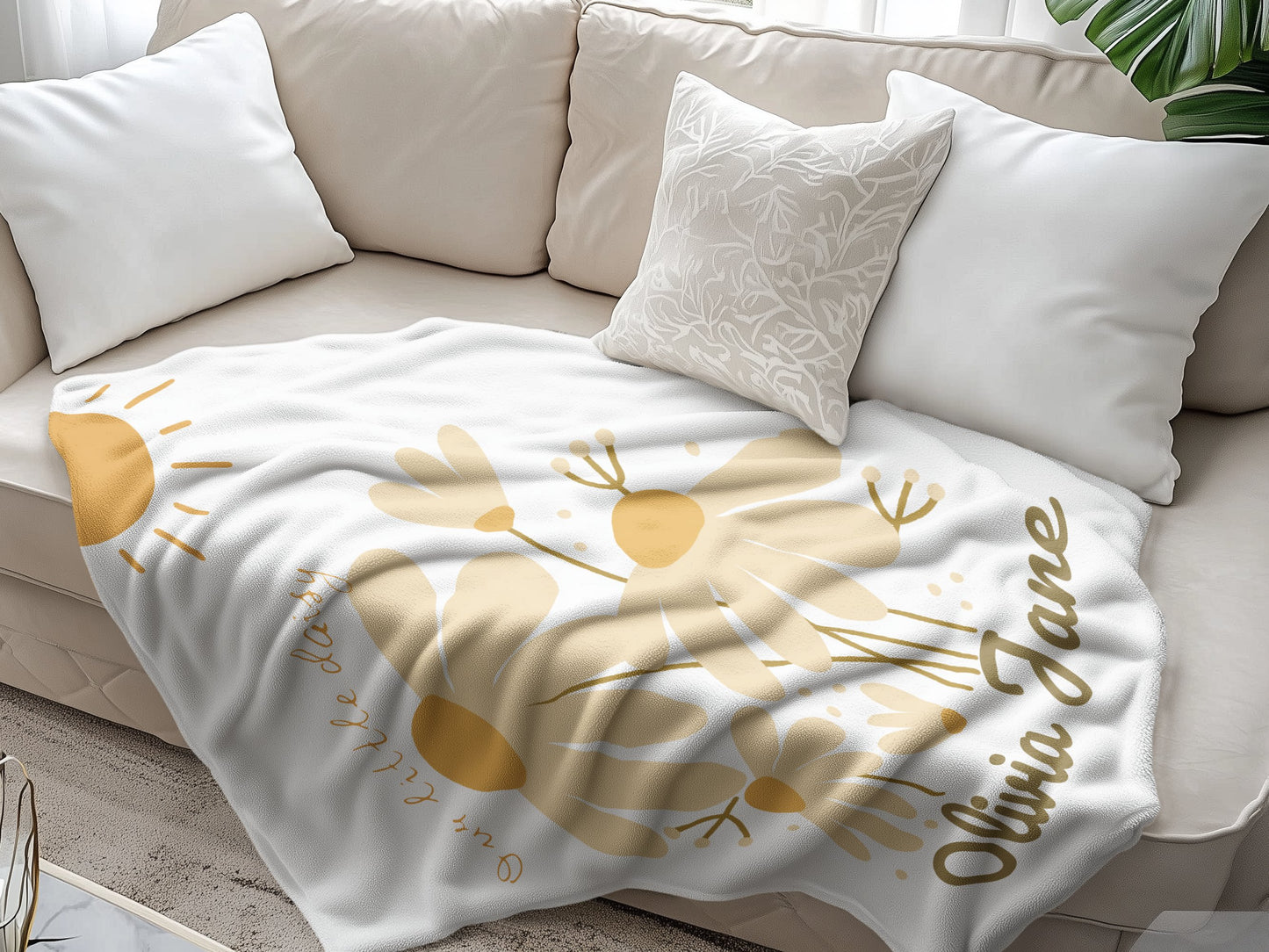 Personalised Daisy Sun Blanket