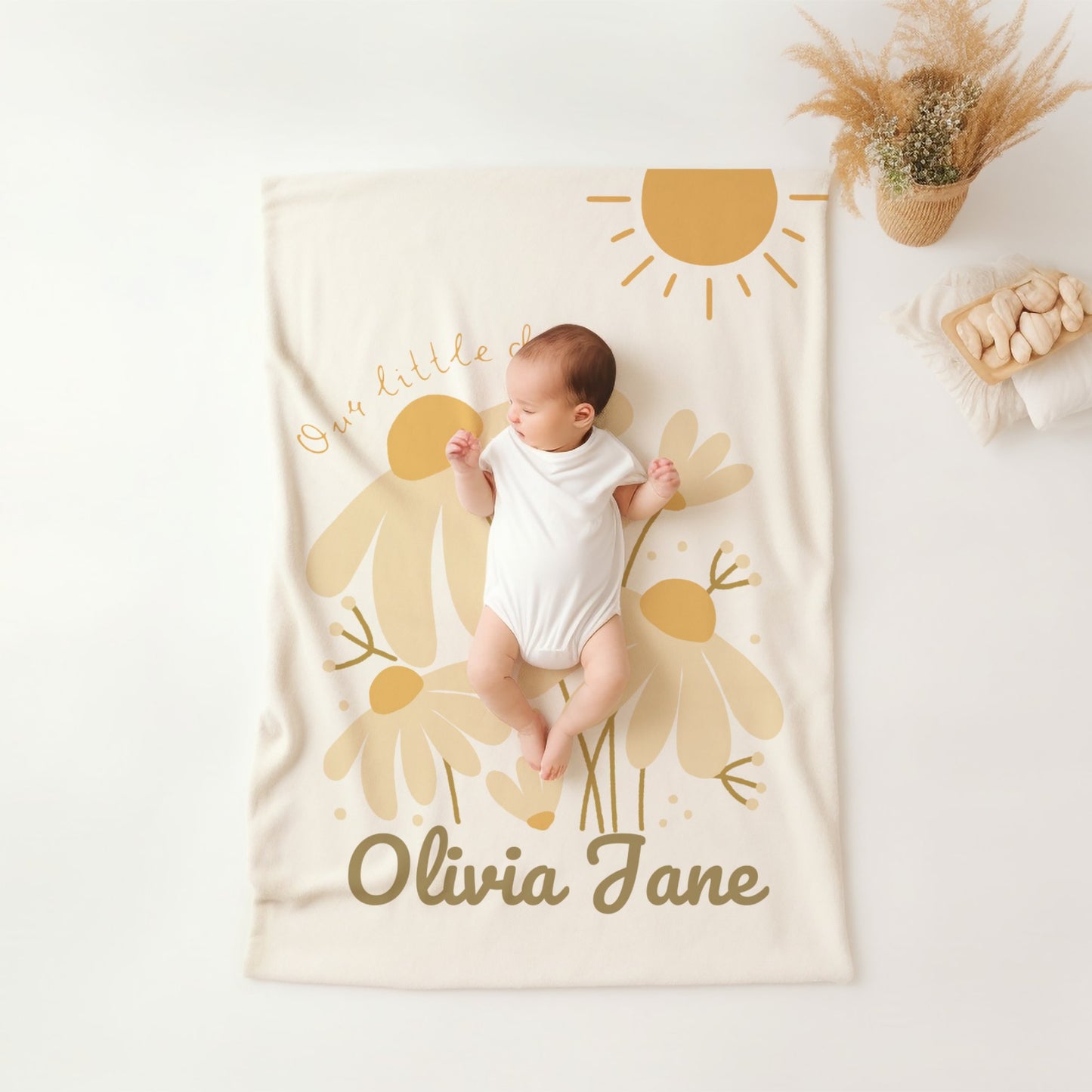 Personalised Daisy Sun Blanket
