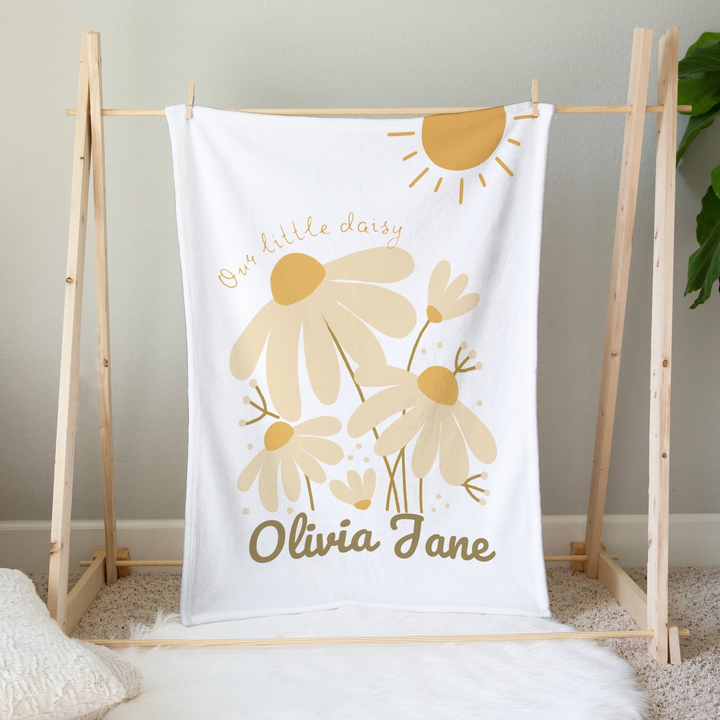 Personalised Daisy Sun Blanket