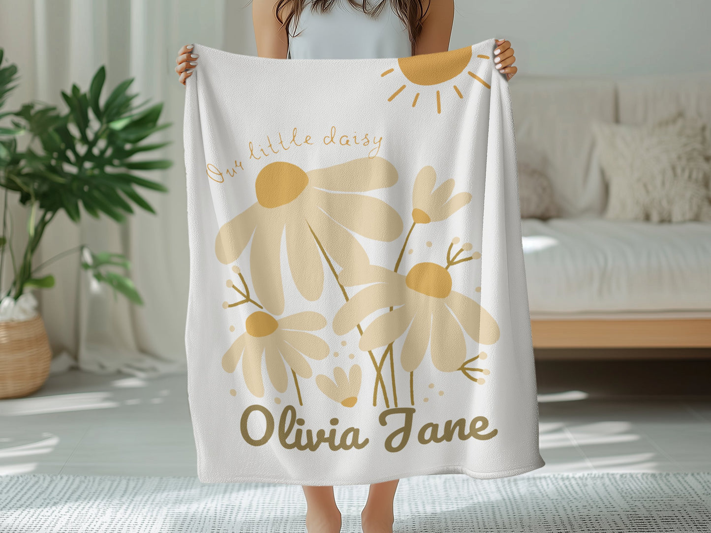 Personalised Daisy Sun Blanket