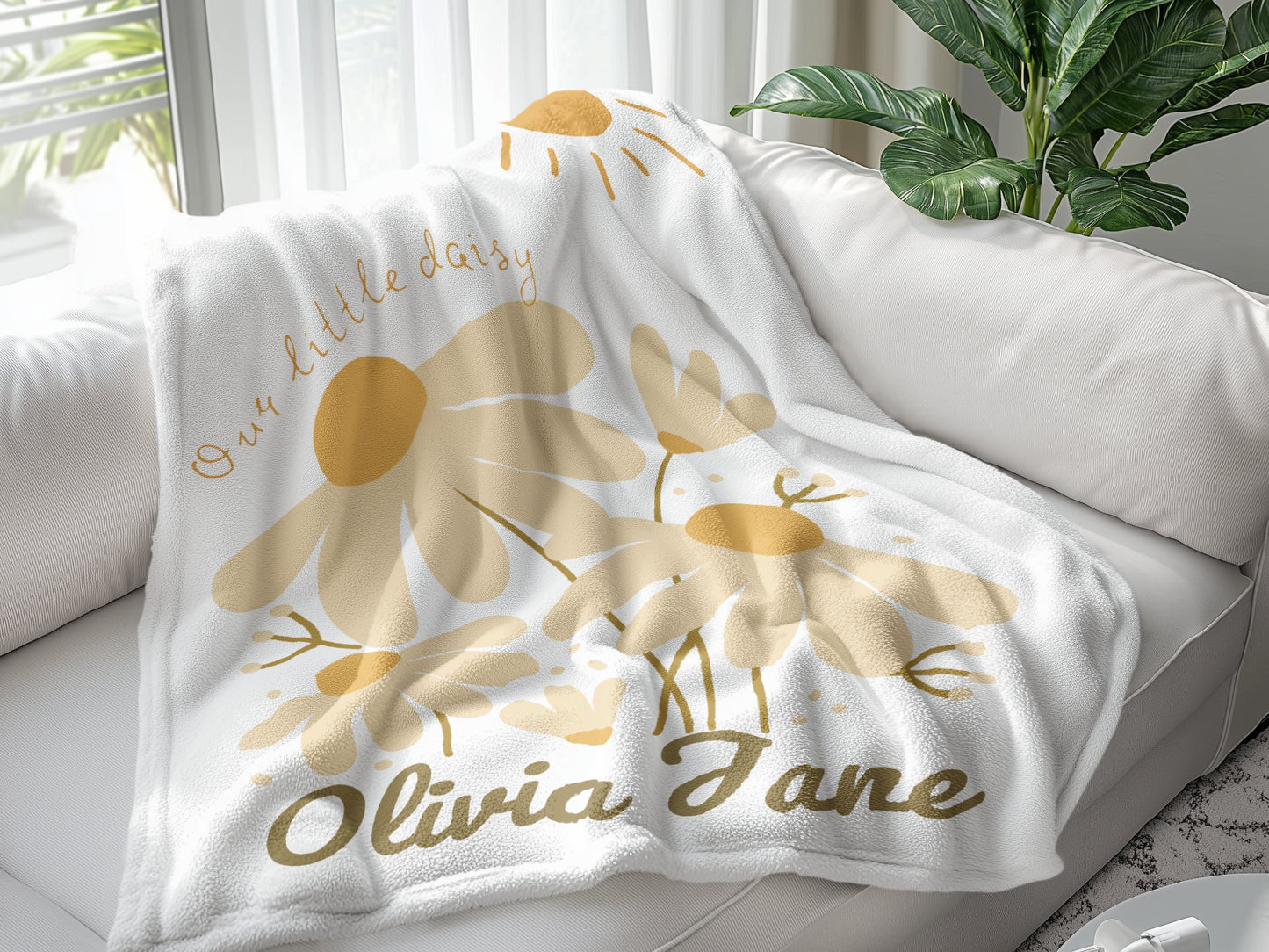 Personalised Daisy Sun Blanket