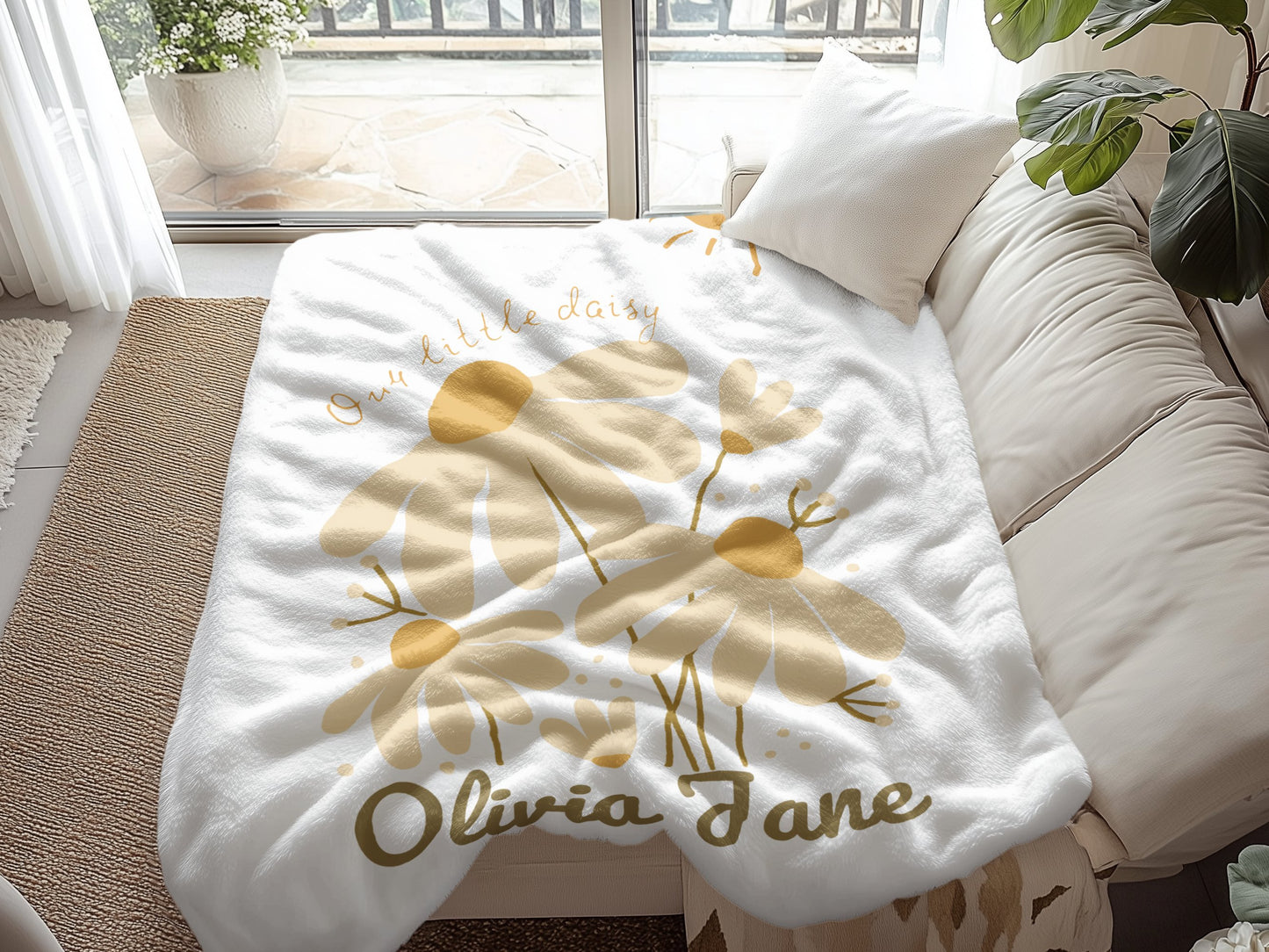 Personalised Daisy Sun Blanket