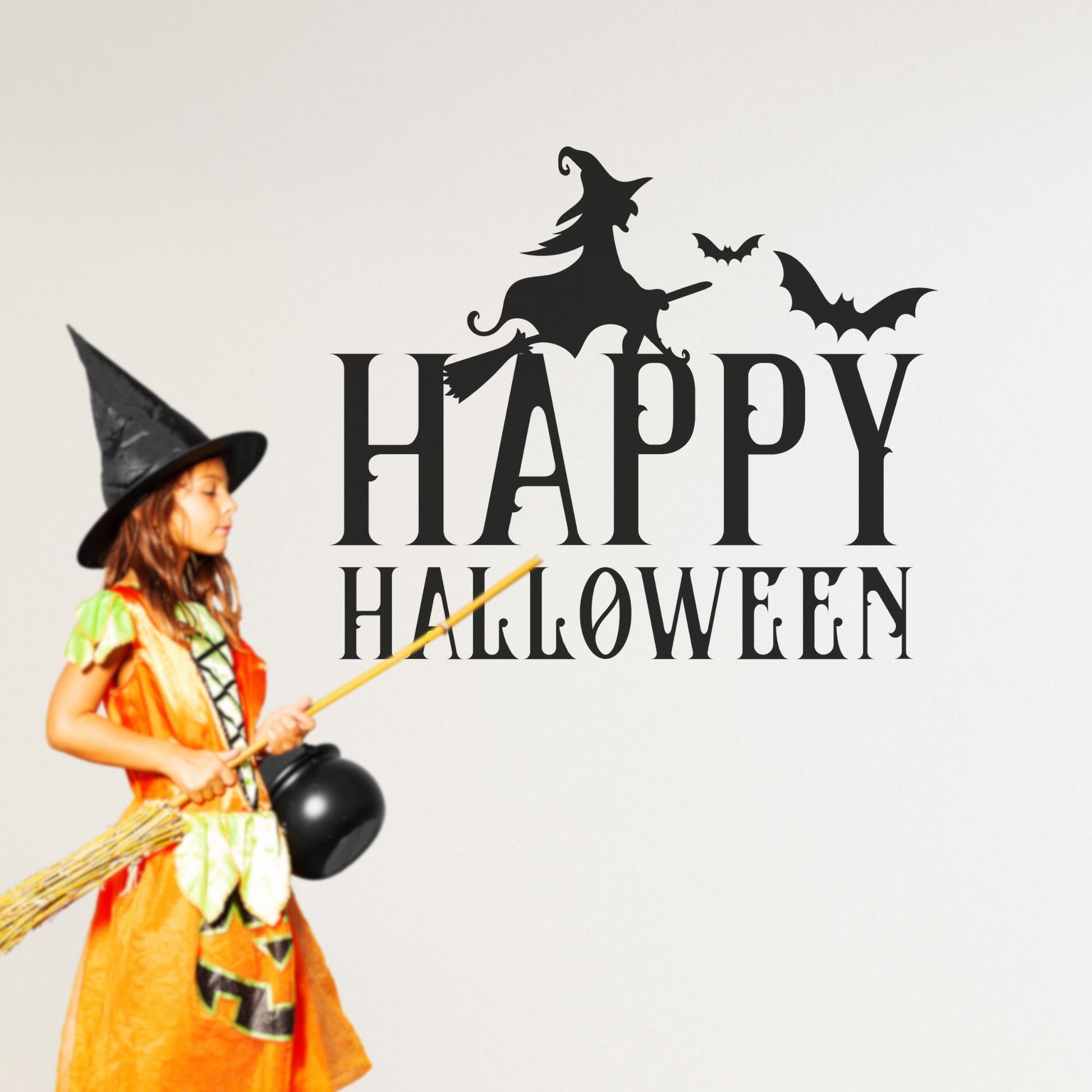 happy halloween wall decal