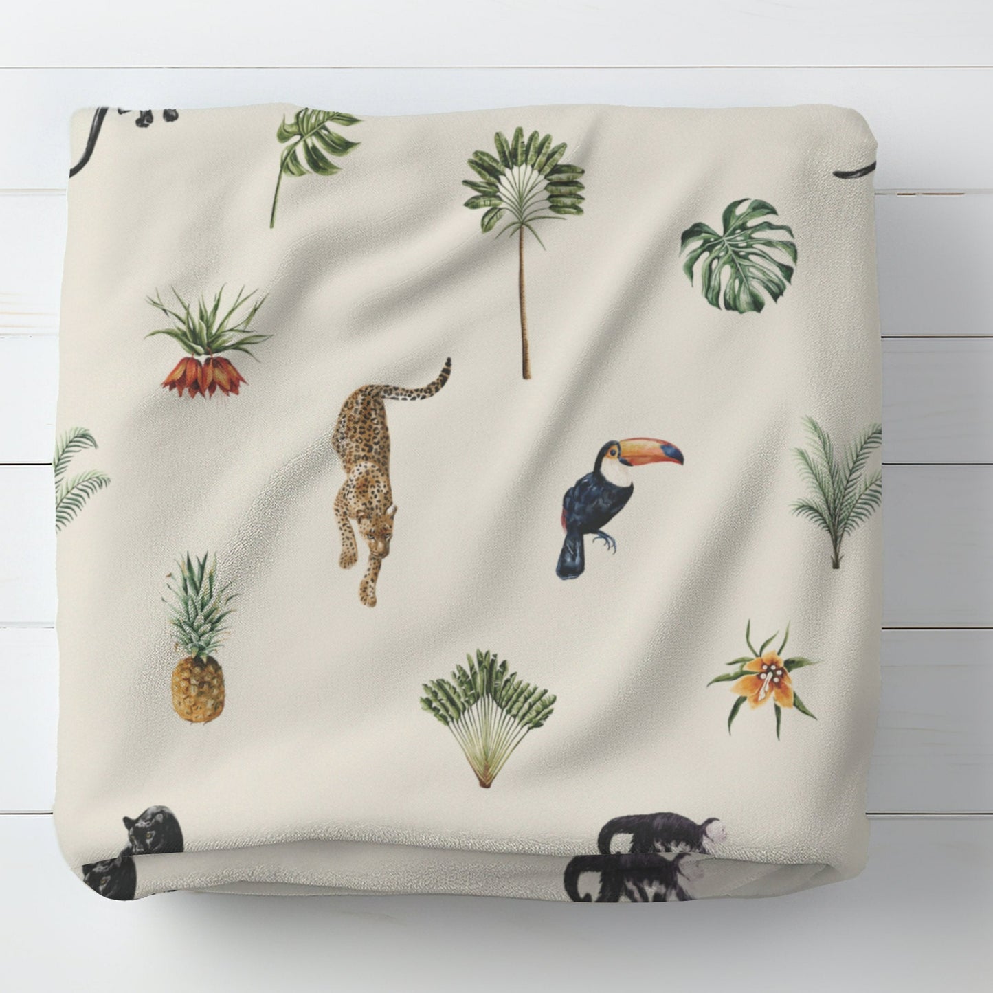 Personalised Jungle Animals Blanket