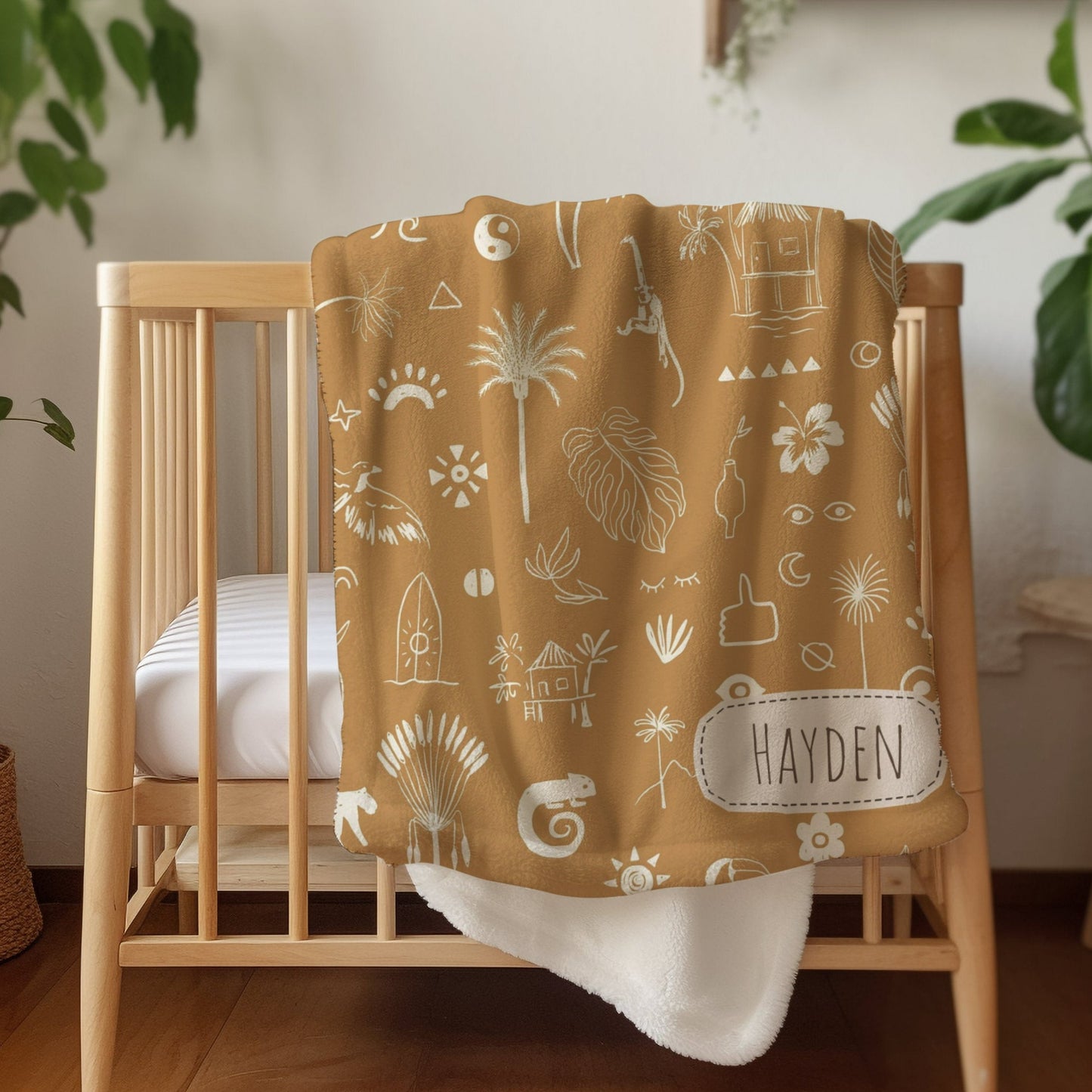 Personalised Jungle Blanket