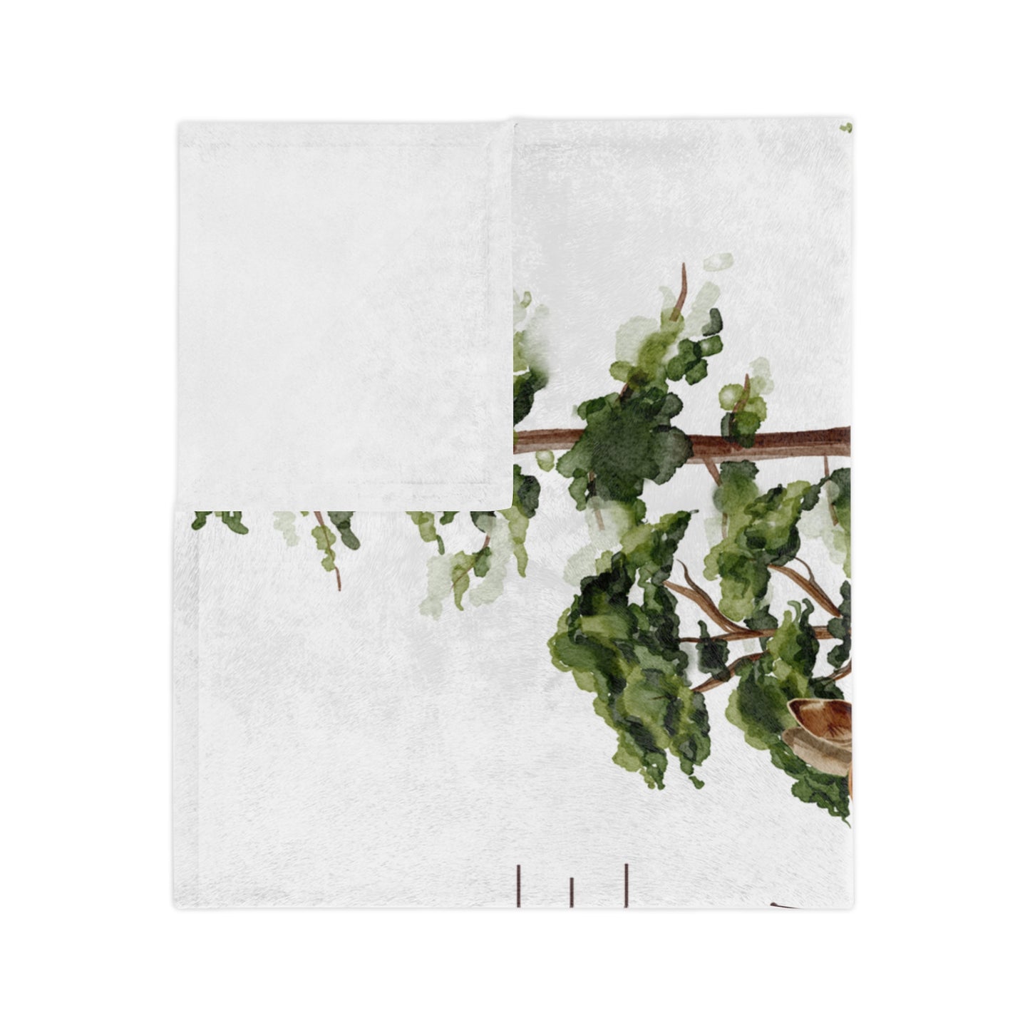 Personalised Woodland Animals Baby Blanket