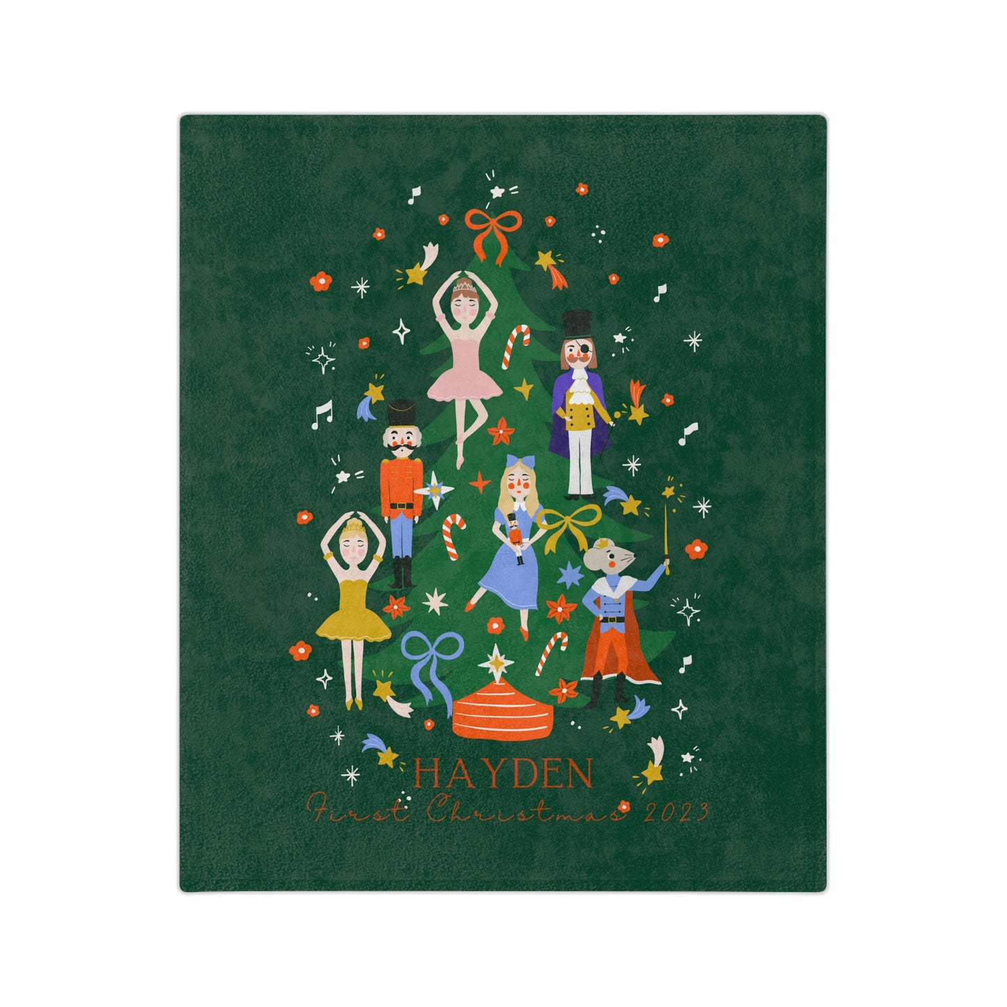 Personalised Christmas Story Kids Blanket