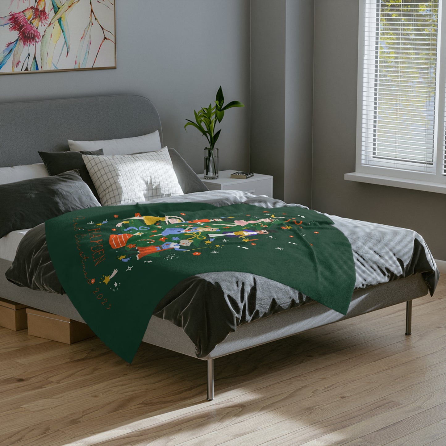 Personalised Christmas Story Kids Blanket