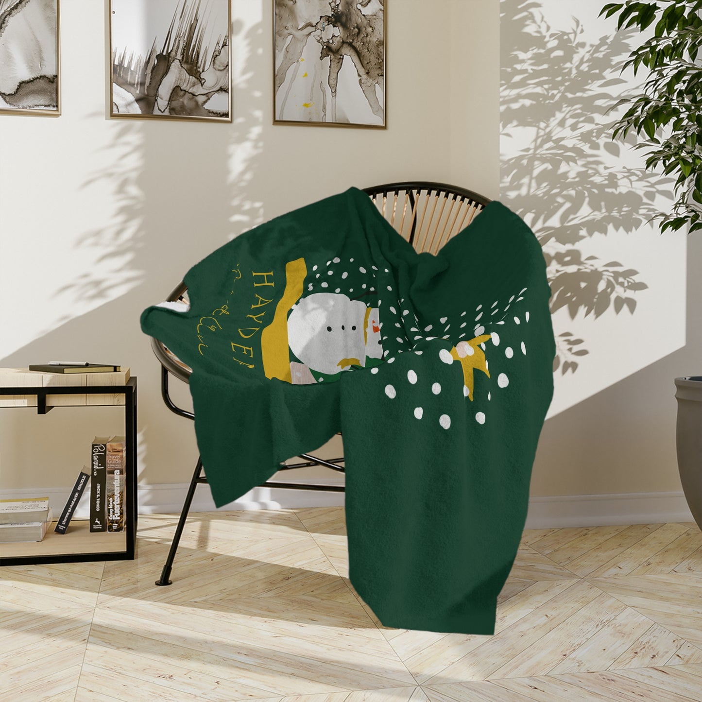 Personalised Snowman Kids Blanket