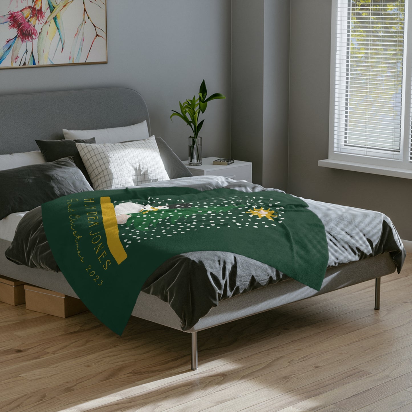 Personalised Snowman Kids Blanket