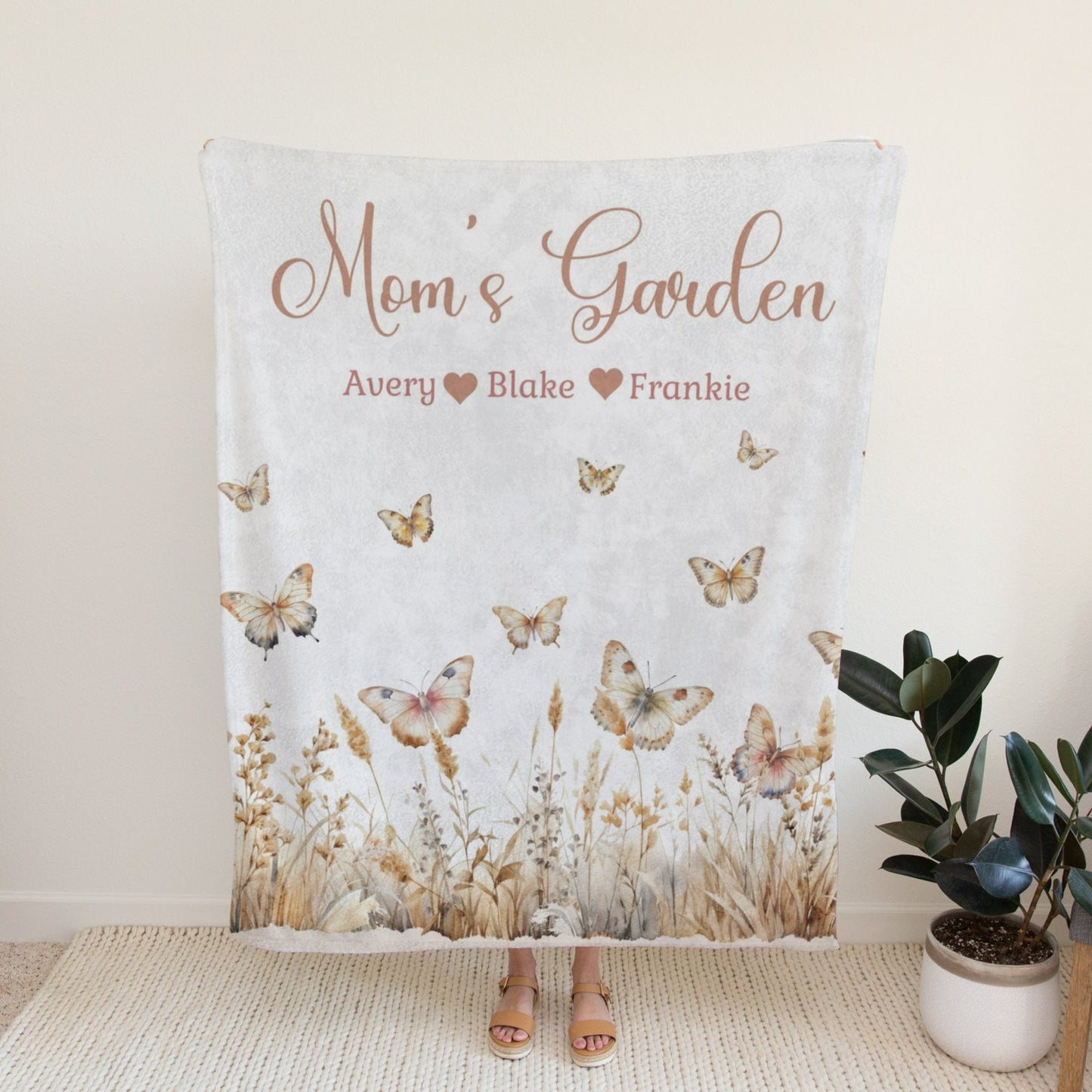 Personalised Butterfly Blanket