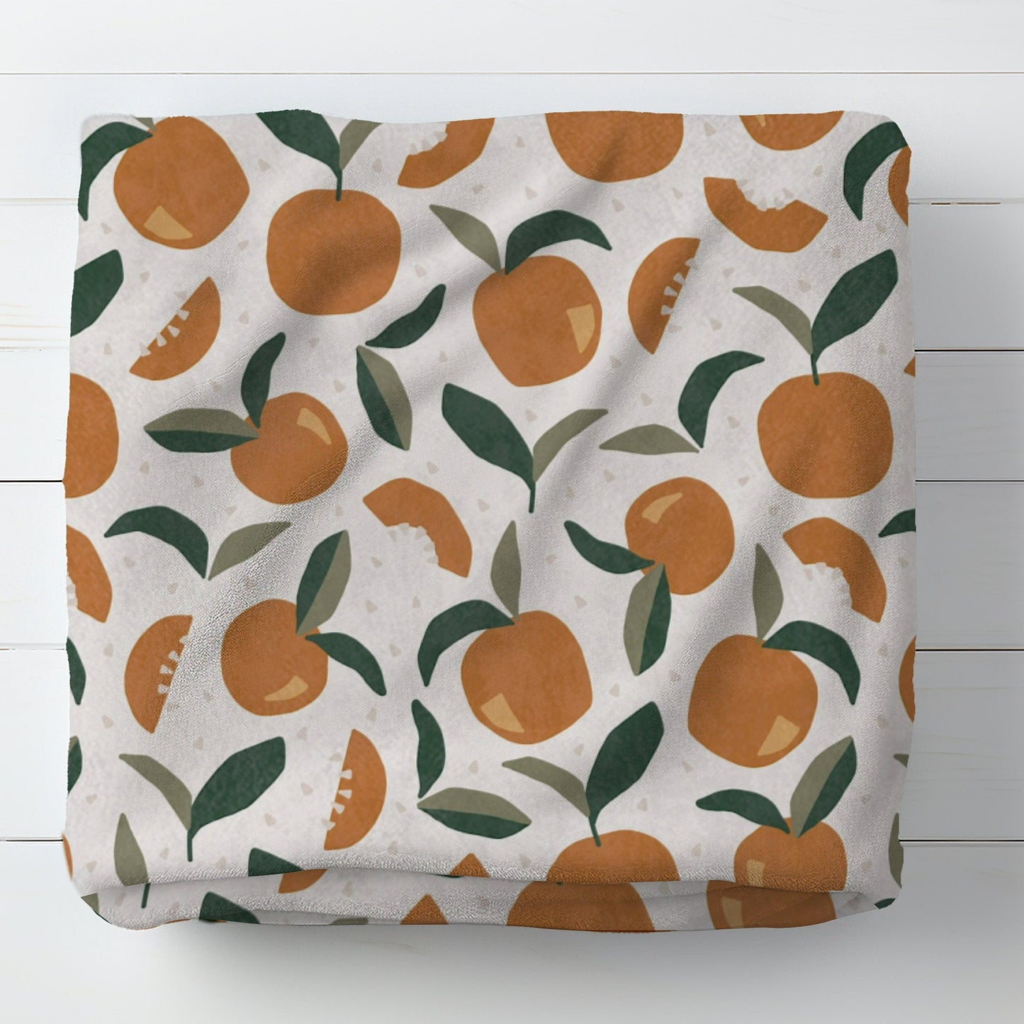 Personalised Orange Baby Blanket