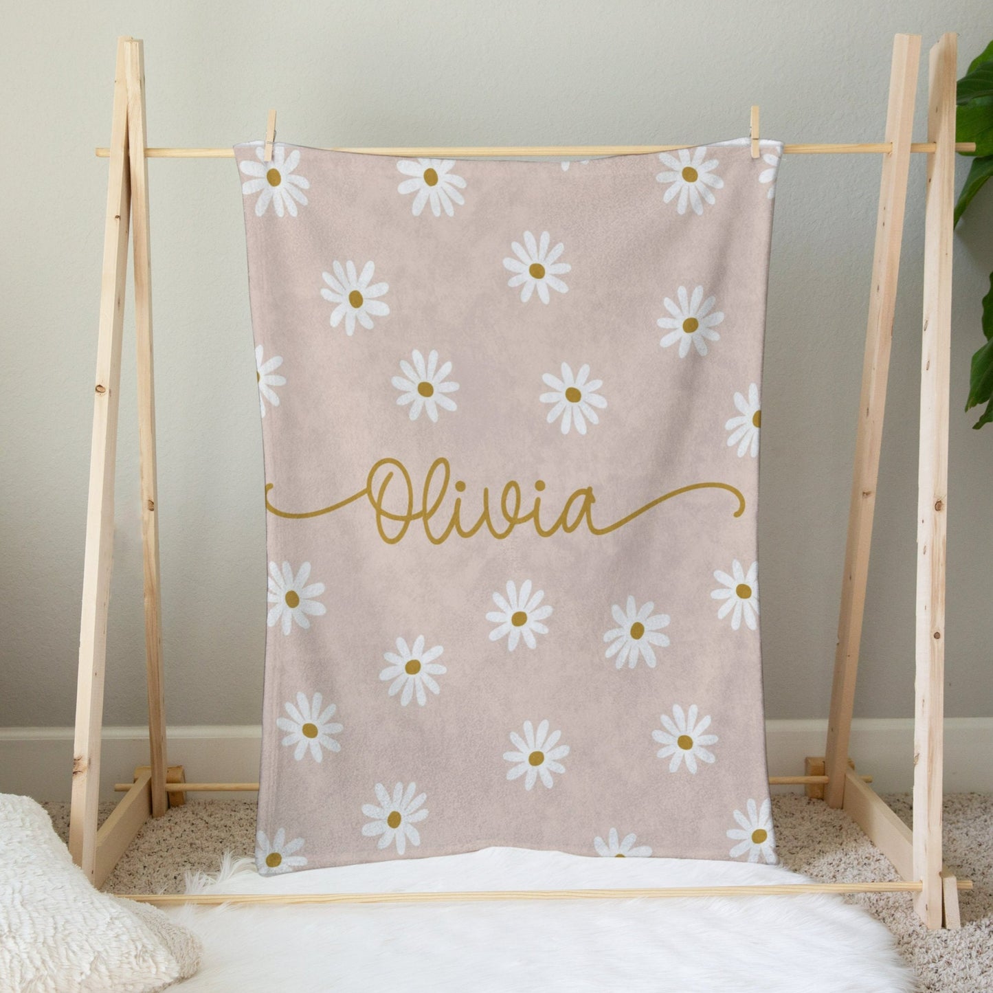 Personalised Daisy Blanket