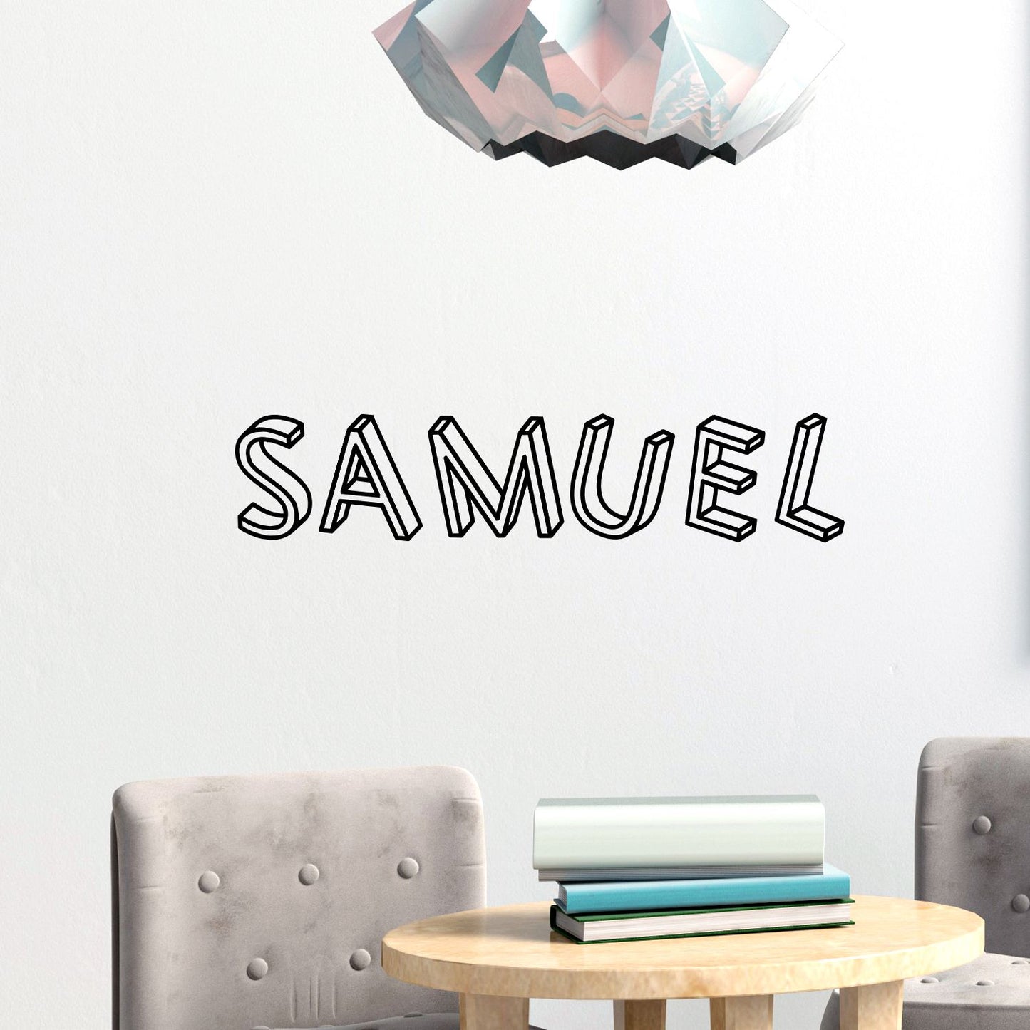 3D custom name decal