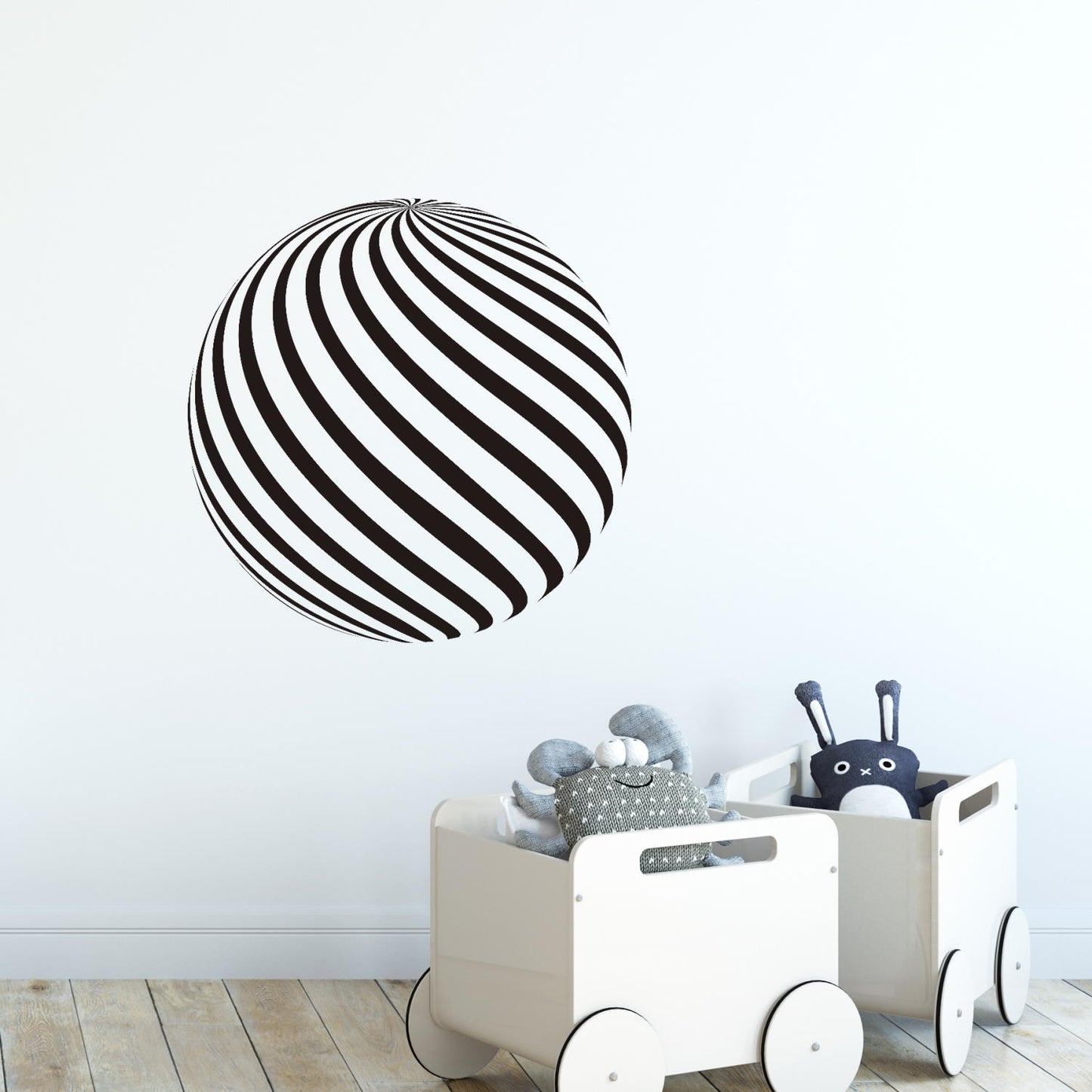 3D ball wall decal