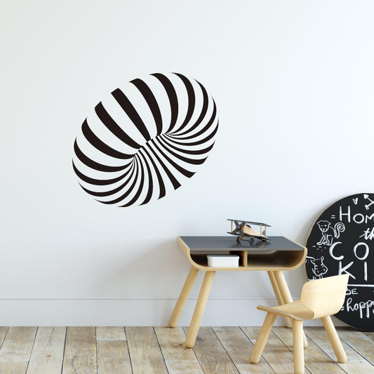 3D ring wall decal