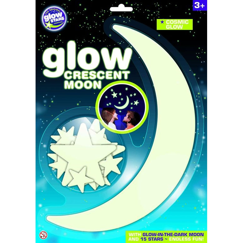 The Original Glowstars Company Glow Crescent Moon - Snug as a Bug