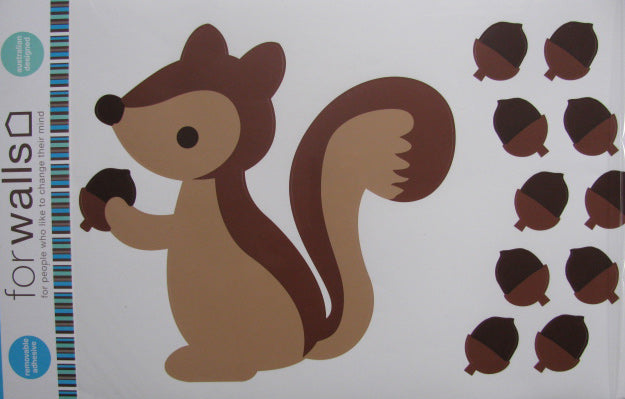 speckled house brown squirrel decals