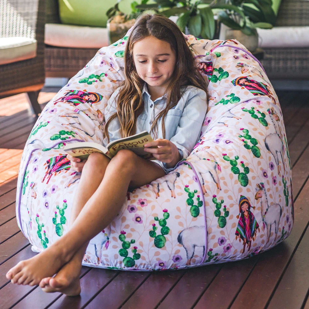 peruvian friends bean bag cover - large - Snug as a Bug