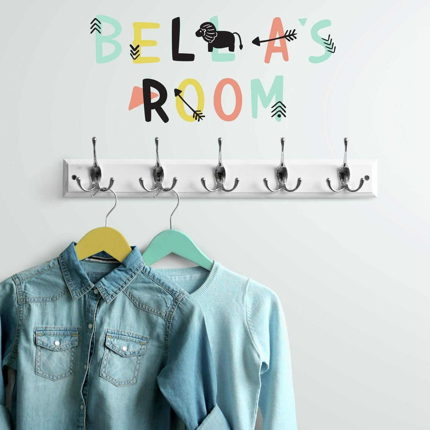 RoomMates Little Explorer Tribal Alphabet Wall Decals 